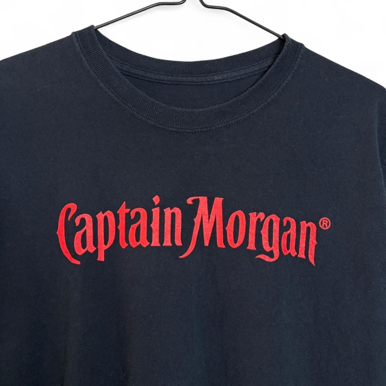 Other Vintage Style Captain Morgan Black Blue Graphic Tee Size US M / EU 48-50 / 2 - 2 Thumbnail