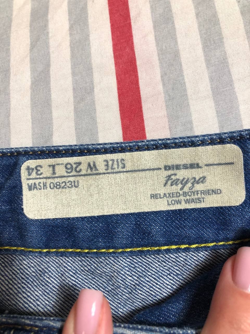 Diesel × Vintage Vintage Y2K Diesel Washed Distressed Denim Jeans Slim Size US 26 / EU 42 - 9 Thumbnail