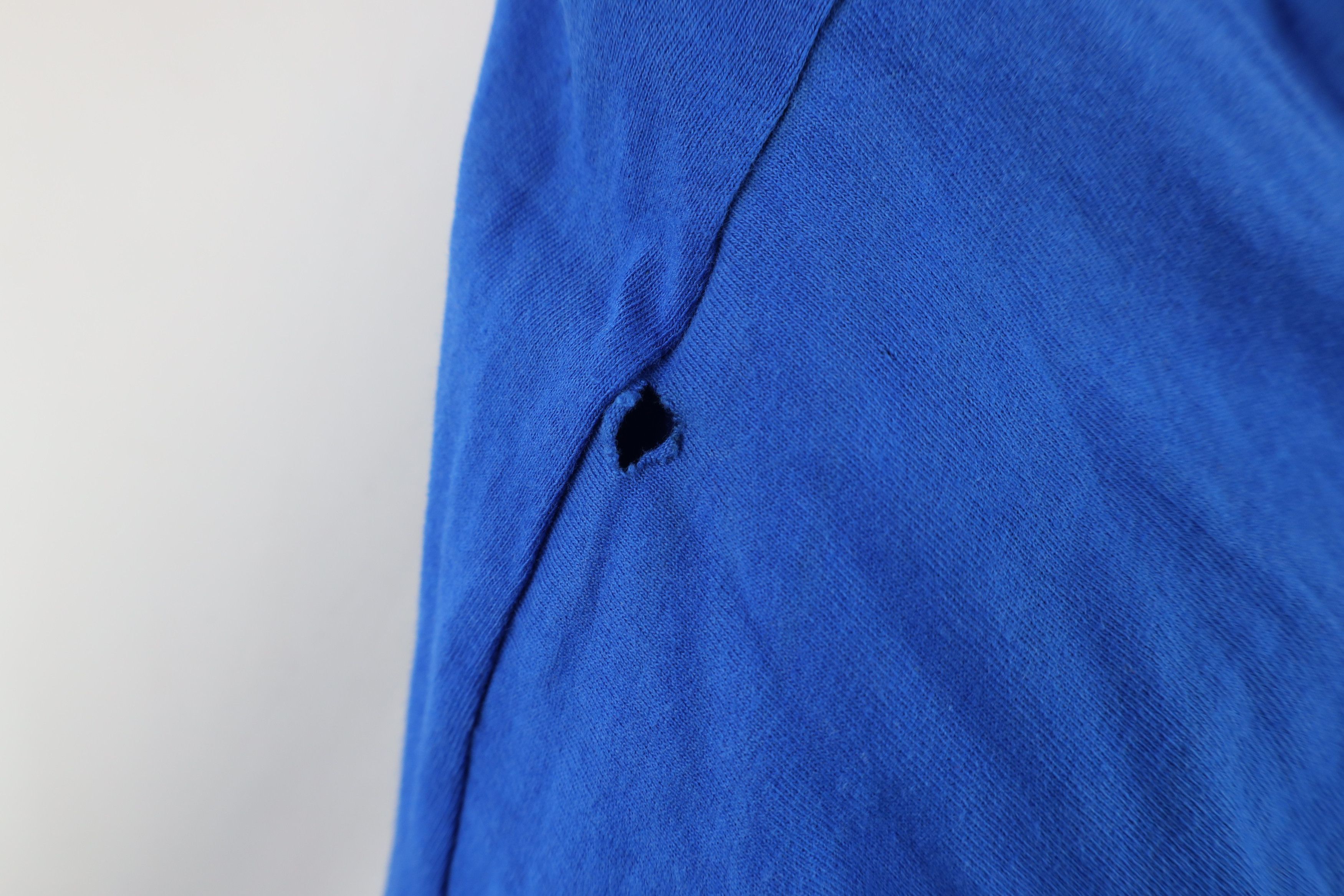 Vintage Vintage 90s Streetwear Blank Cotton T-Shirt Royal Blue USA Size US XXL / EU 58 / 5 - 8 Thumbnail