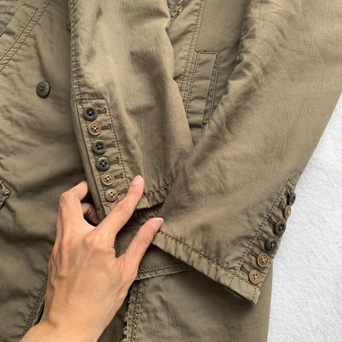 Marithe + Francois Girbaud Marithe Francois Girbaud Deconstructed Military Coat Size M / US 6-8 / IT 42-44 - 5 Thumbnail