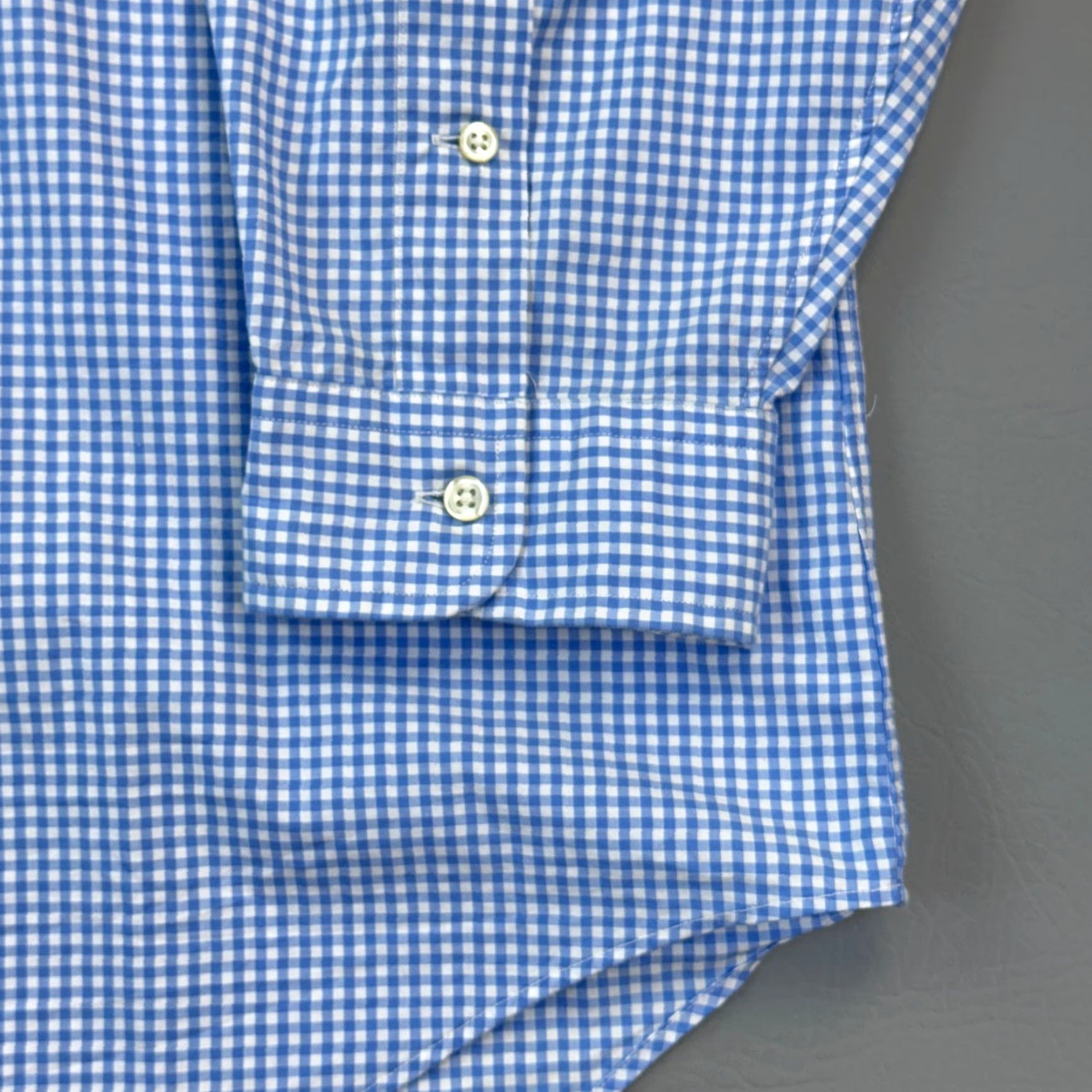 Ralph Lauren VINTAGE Ralph Lauren Shirt Mens 4XLT Blue Gingham Check Long Sleeve Button-Down Casual Size US XXL / EU 58 / 5 - 4 Thumbnail
