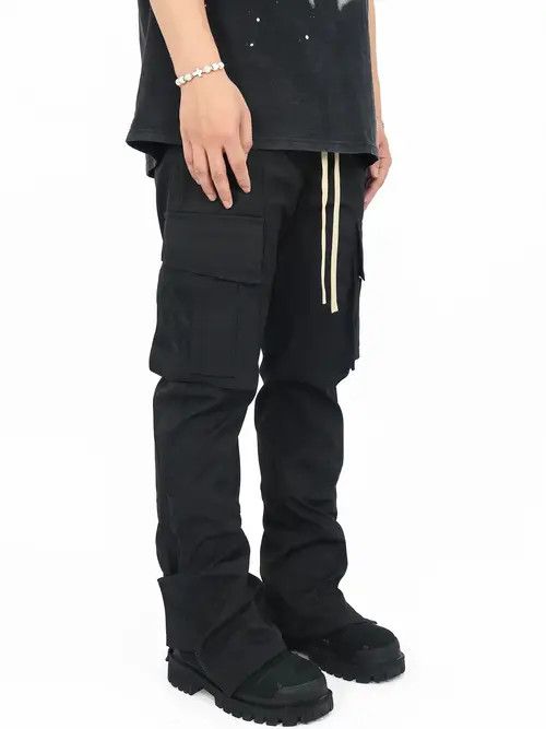 utility tactical flared cargo pants