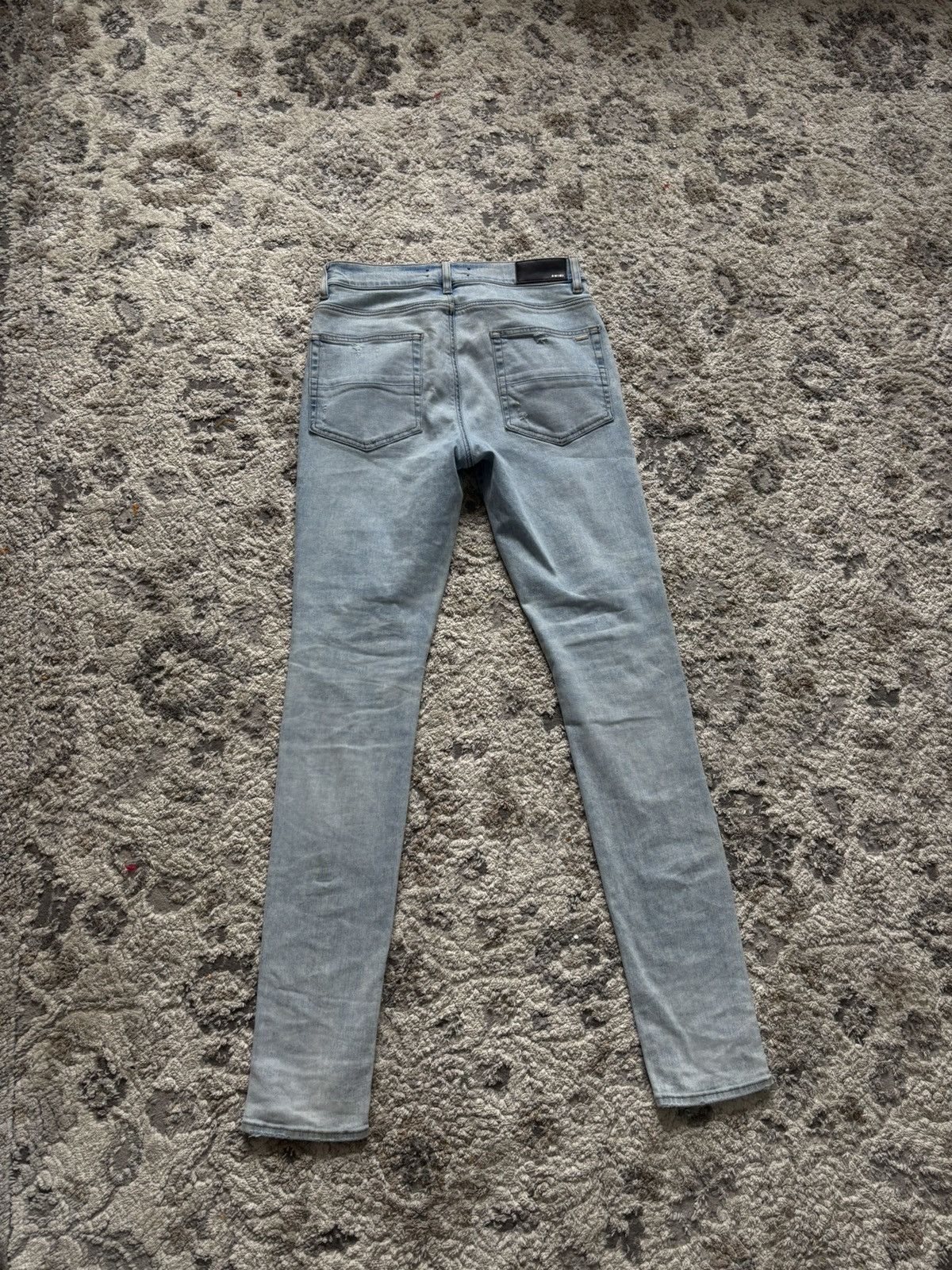Amiri Amiri MX1 “Black Leather Patch” Jeans – Size 34 Size US 34 / EU 50 - 8 Thumbnail