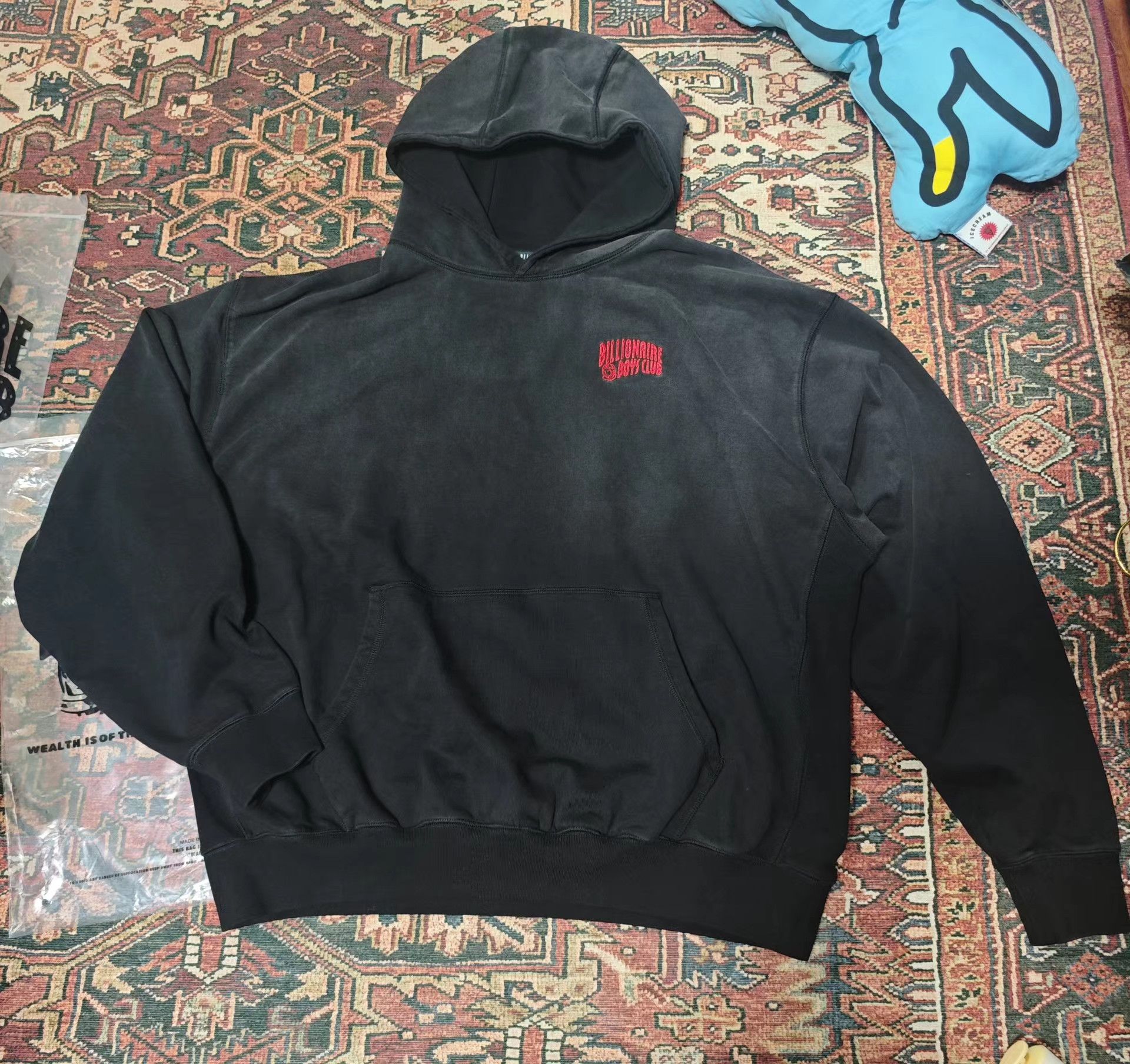 Billionaire Boys Club BILLIONAIRE BOYS Washed Long-Sleeve Hoodie Size US XL / EU 56 / 4 - 1 Thumbnail