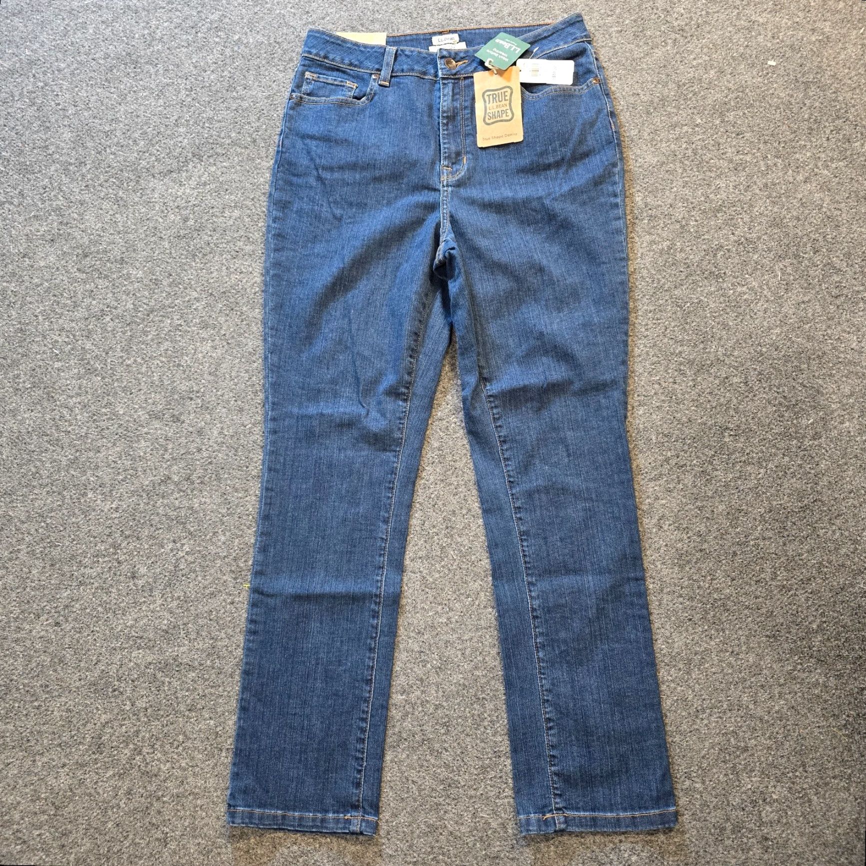 Vintage LL Bean Jeans Womens Size 10 Blue Classic Fit Tapered Stretch Mid Rise Capsule Jeans Size 32" / US 10 / IT 46 - 2 Thumbnail