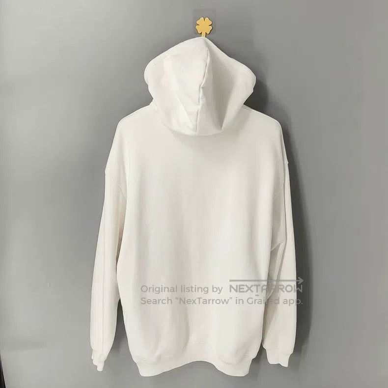 Balenciaga Balenciaga White Printed Logo Hoodie Size US XS / EU 42 / 0 - 2 Thumbnail