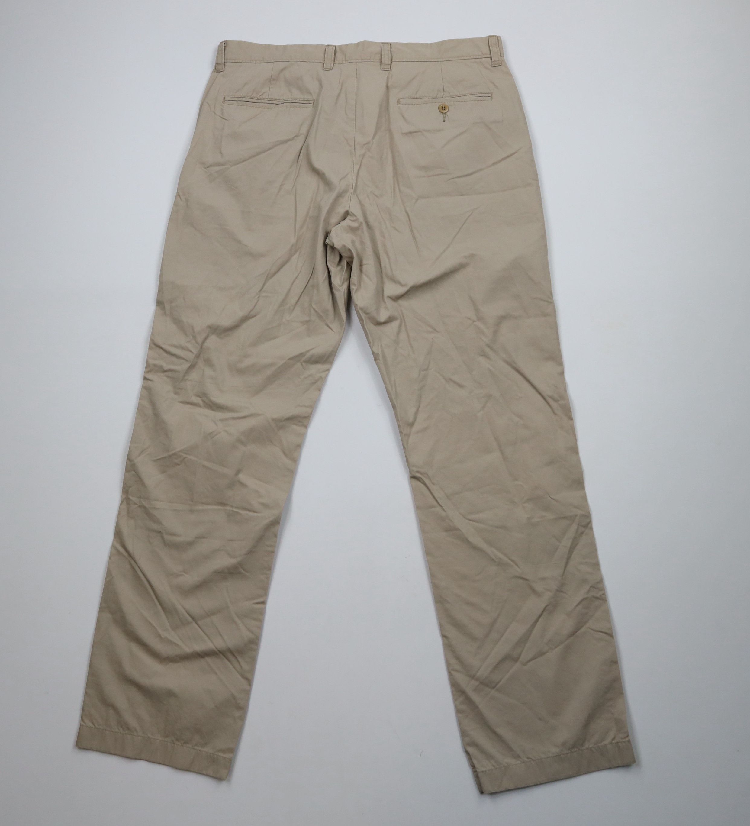 J.Crew × Vintage New J Crew Straight Leg Cotton Chino Pants Trousers Beige Size US 33 - 8 Thumbnail