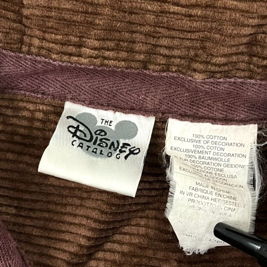 Disney VINTAGE Disney Winnie The Pooh Polo Shirt Men's XL Brown Corduroy Embroidered Short/Long Sleeve Button-Up Classic Casual Apparel Size US XL / EU 56 / 4 - 4 Thumbnail