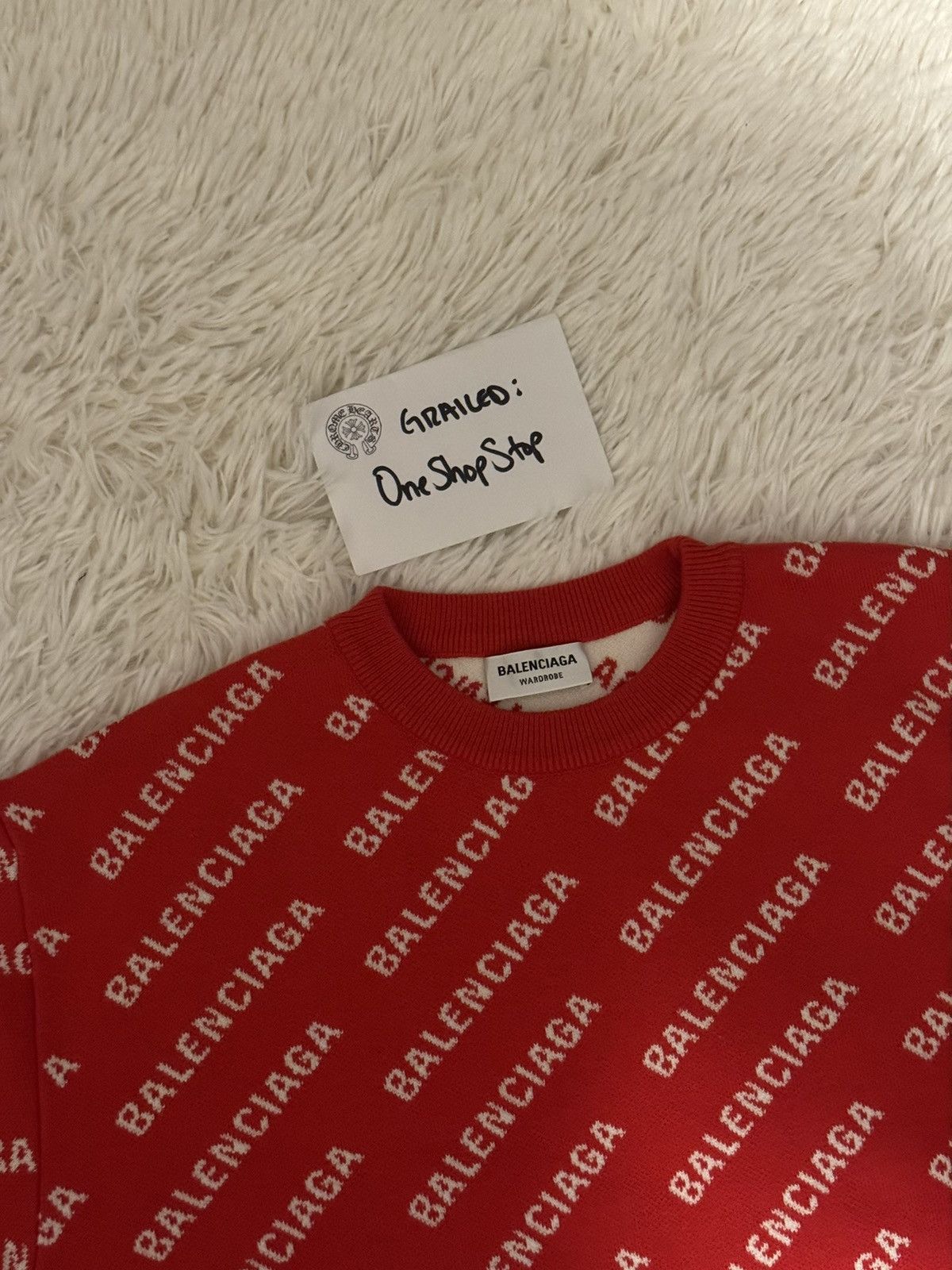 Balenciaga Balenciaga Red Wool Sweater Size S / US 4 / IT 40 - 3 Thumbnail