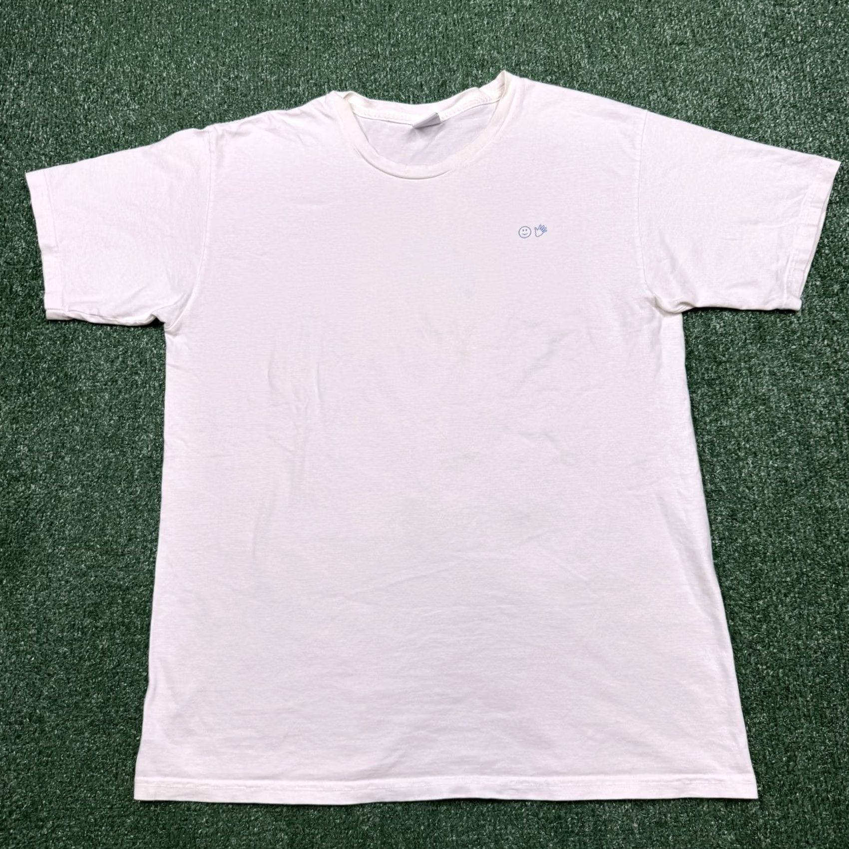 Vintage Glossier Birthday Logo T Shirt L White Short Sleeve Crew Neck Men Shirt Birthday 2020s Logo Comfort Vintage: No Size US L / EU 52-54 / 3 - 6 Thumbnail