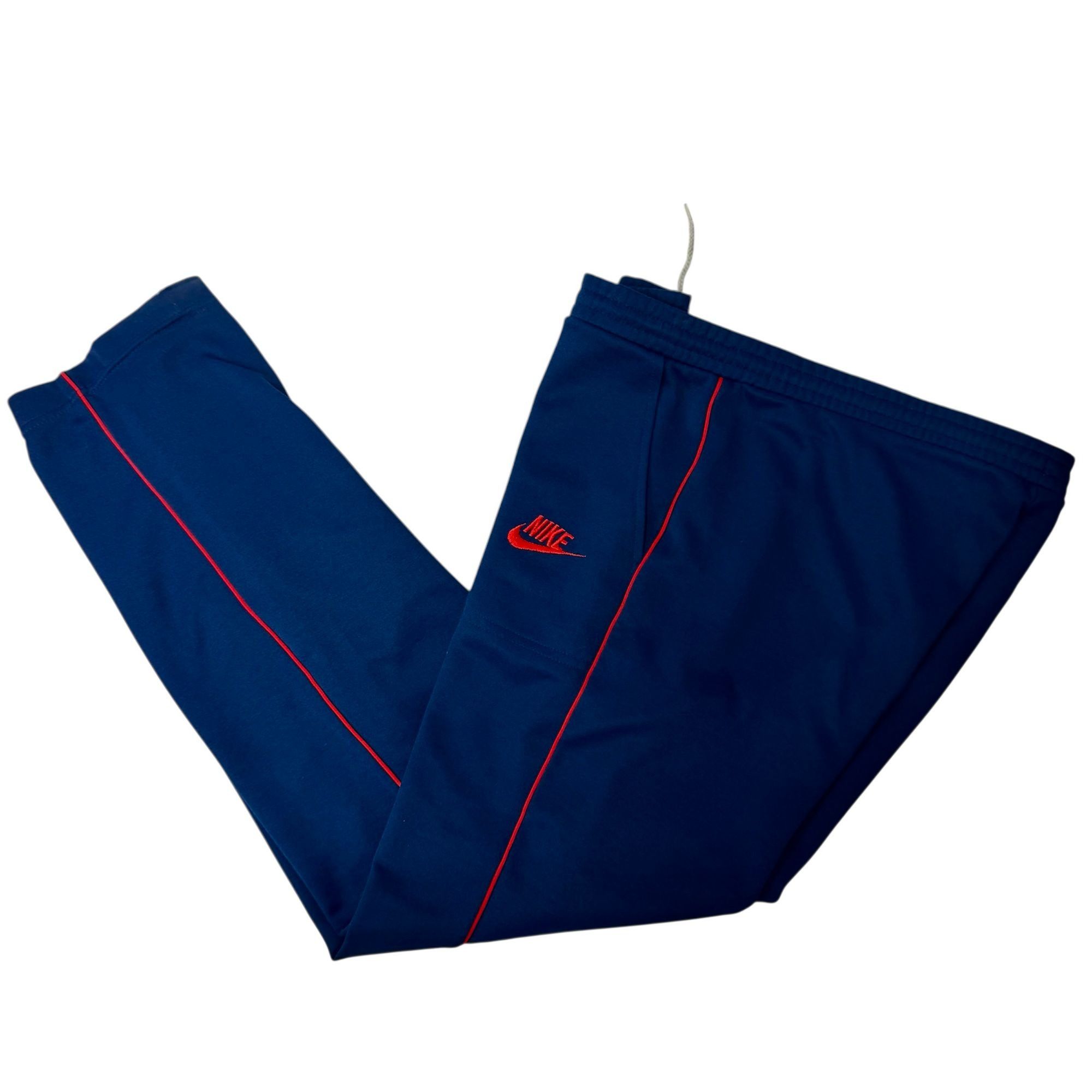 Nike 70 80's NIKE Blue Tag Joggers LOGO Red Stripe Athletic Pants Size US 38 / EU 54 - 7 Thumbnail