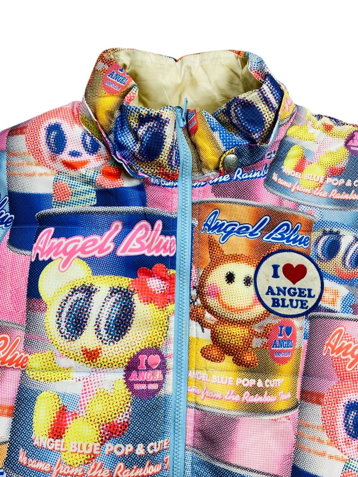 Hysteric Glamour 2000s Angel Blue - Full Printed Fur Hoodie Reversible Jacket Size US M / EU 48-50 / 2 - 7 Thumbnail