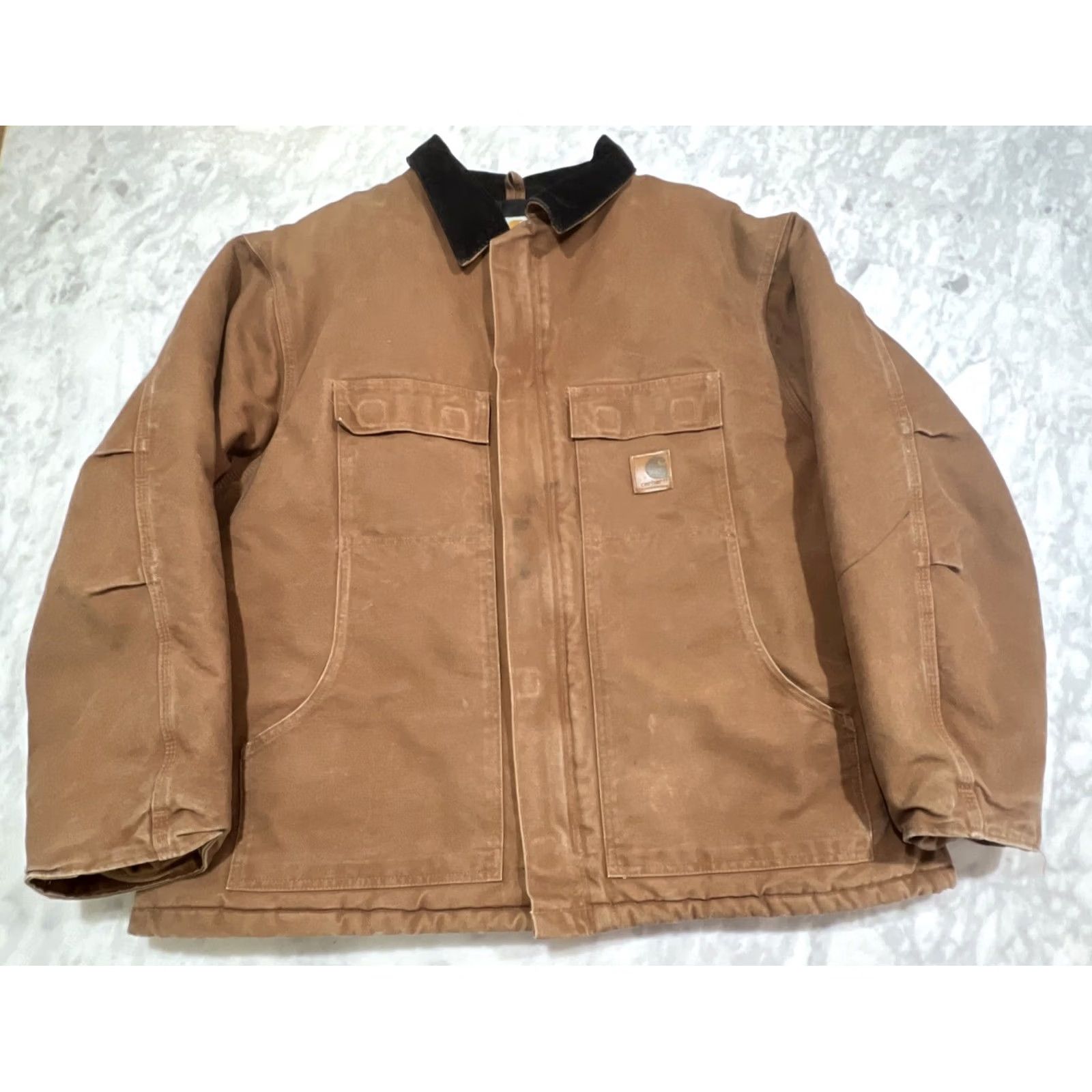 Carhartt Carhartt Jacket Men's 2XL Regular Brown Duck Canvas Lined Cotton C26 BRN Mexico Workwear Size US XXL / EU 58 / 5 - 2 Thumbnail