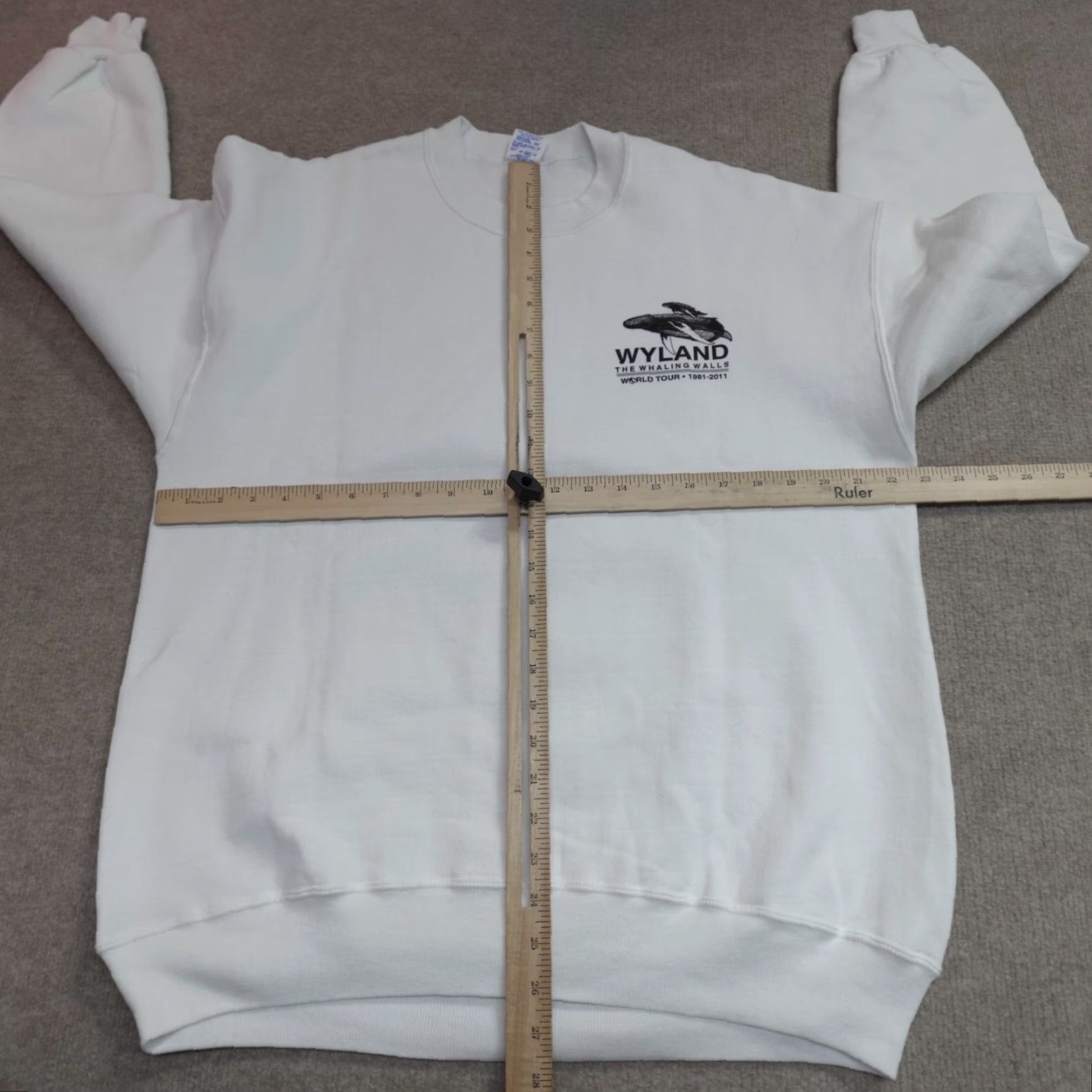 Vintage VINTAGE Wyland Whaling Walls Sweater XL White Double Sided World Tour 1981-2011 Size US XL / EU 56 / 4 - 3 Thumbnail