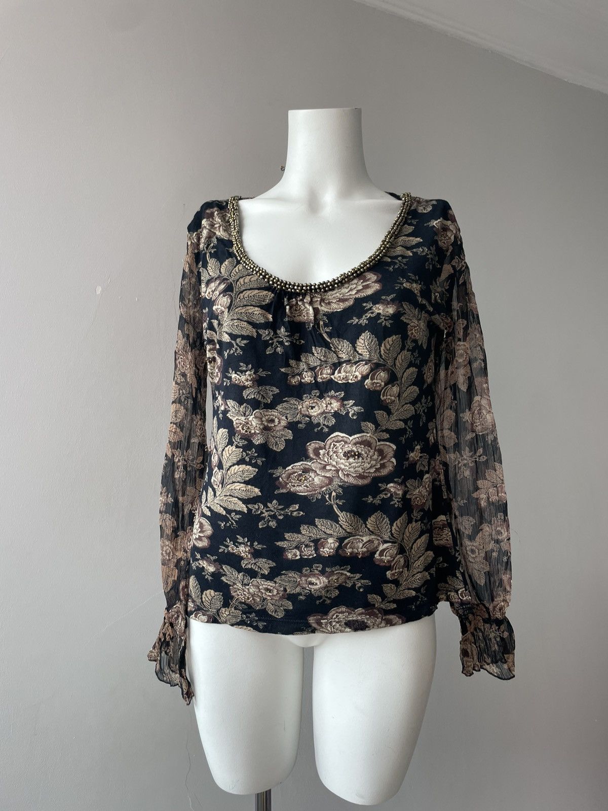 Vintage Derhy blouse Size M / US 6-8 / IT 42-44 - 4 Thumbnail
