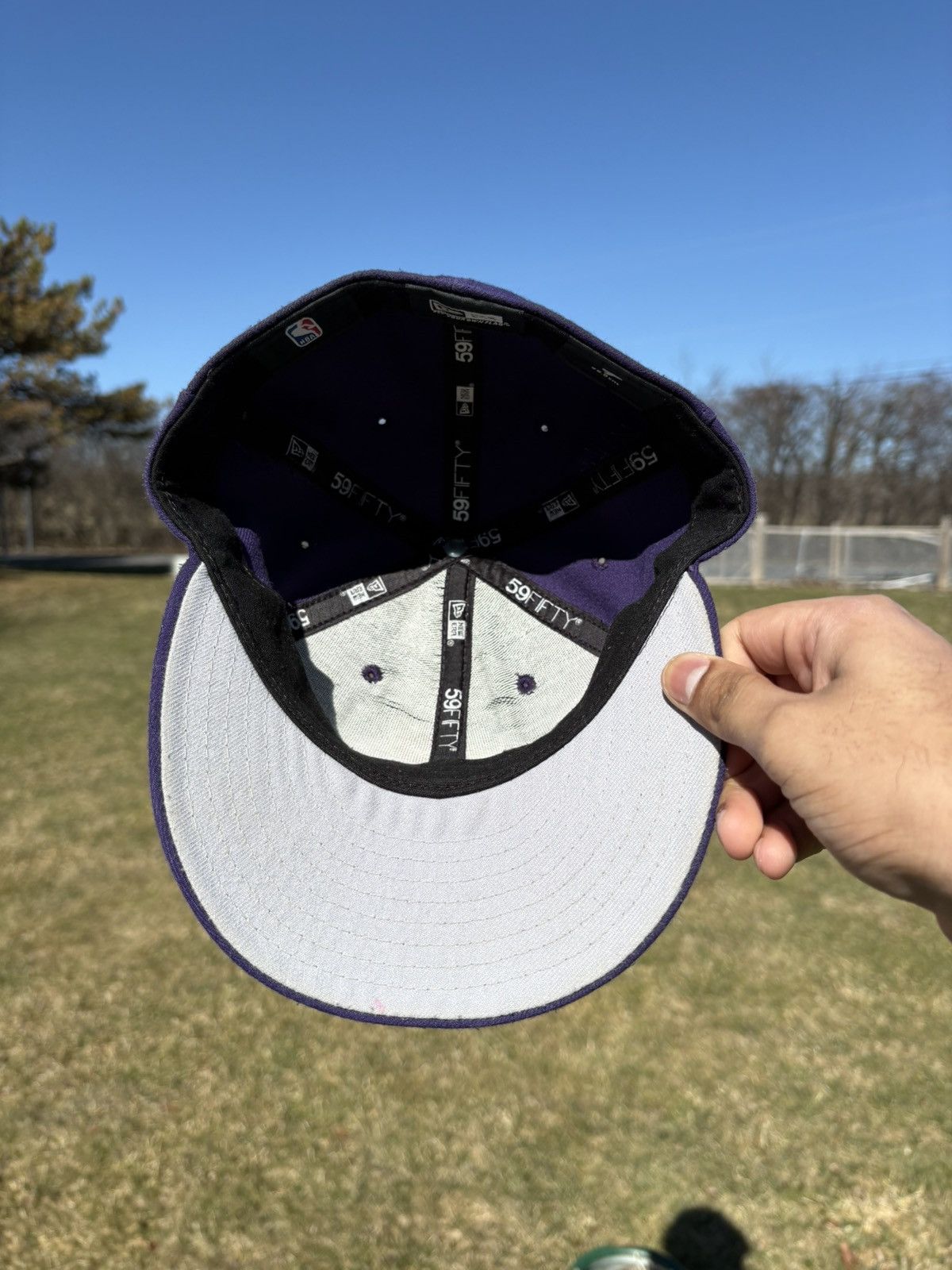 New Era Phoenix Suns NBA New Era 59Fifty Purple Fitted Hat Logo 7 Size ONE SIZE - 7 Thumbnail