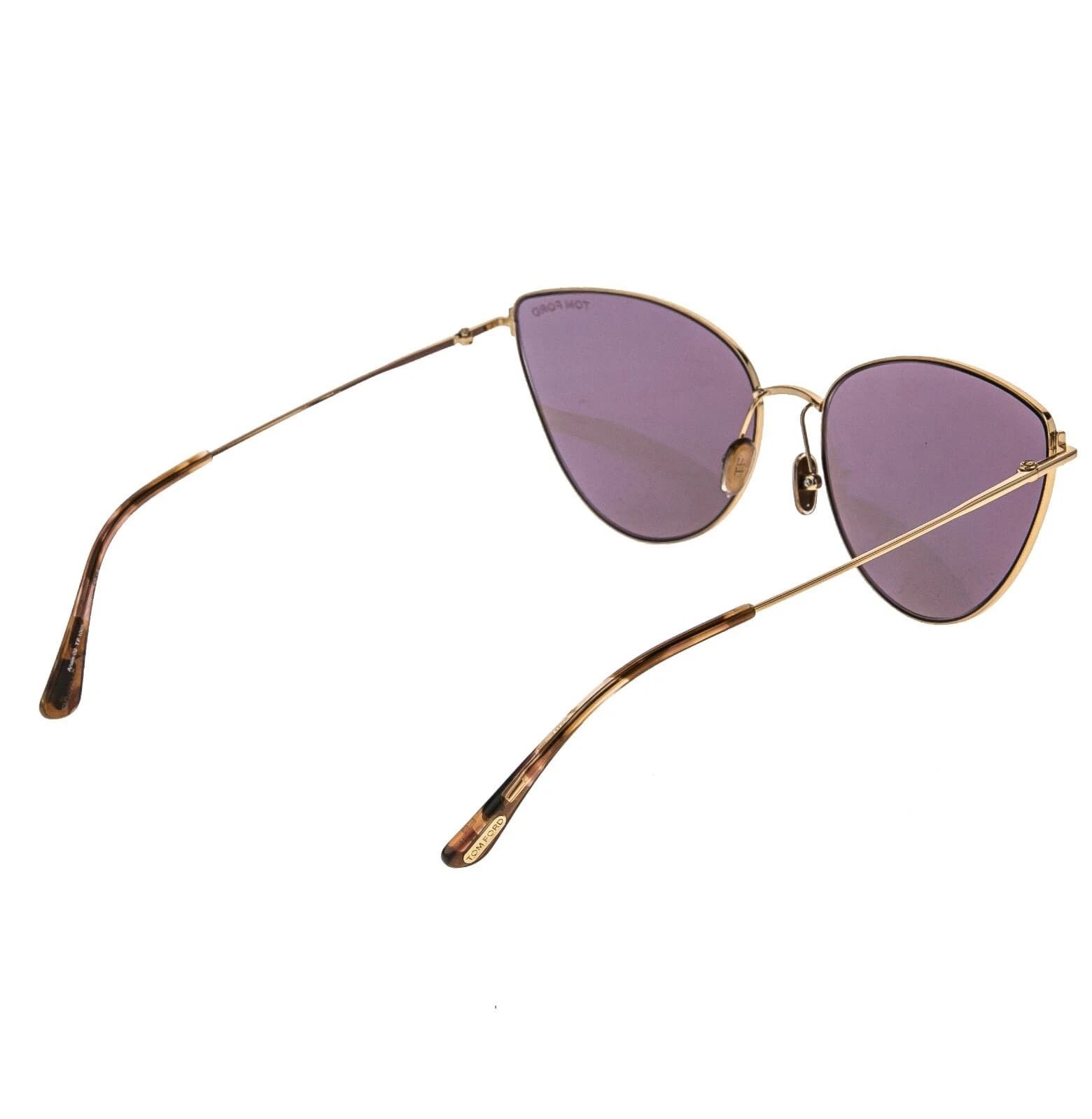 TOM FORD ANAIS 02 TF1005 28Z Gold Mirrored Sunglasses 1005