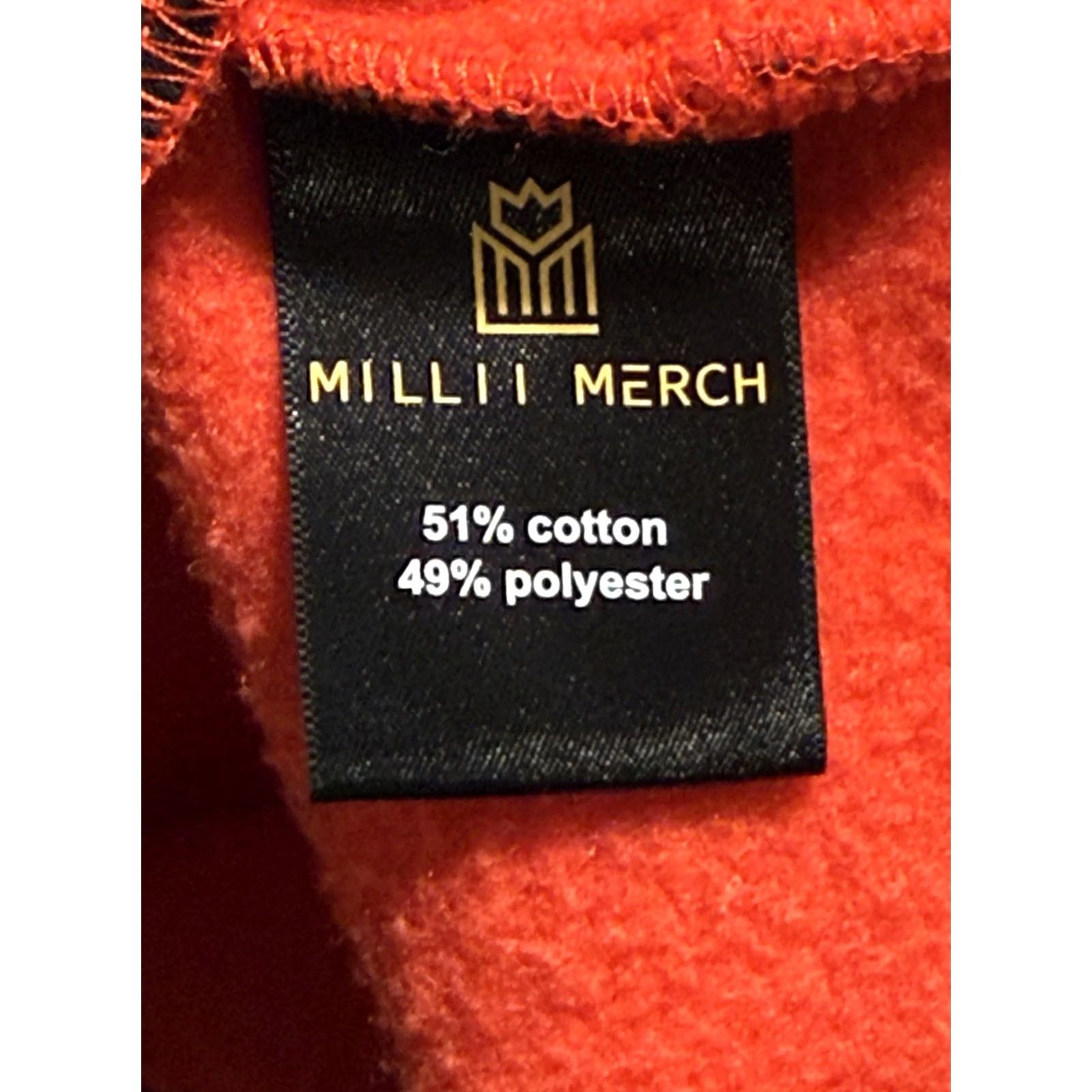 Vintage Milli Merch Red Cropped Hoodie W/ Pockets “The World Is Yours” Mens Sz S RARE Size US S / EU 44-46 / 1 - 7 Thumbnail