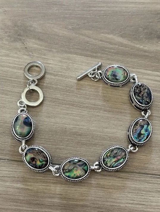 Jewelry Marble Charm Bracelet in Silver, Men's