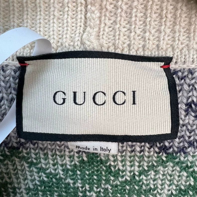Gucci Gucci Multicolored alpaca cardigan sweater 2501-Nextarrow Size US L / EU 52-54 / 3 - 3 Thumbnail