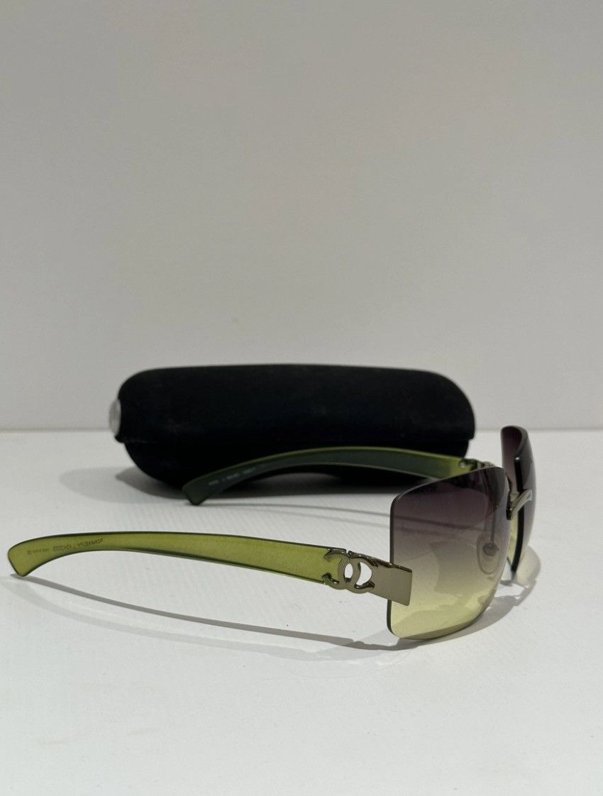 Chanel Chanel Sunglasses 4039 Rhinestone CC 4017 Rimless Vintage Size ONE SIZE - 4 Thumbnail