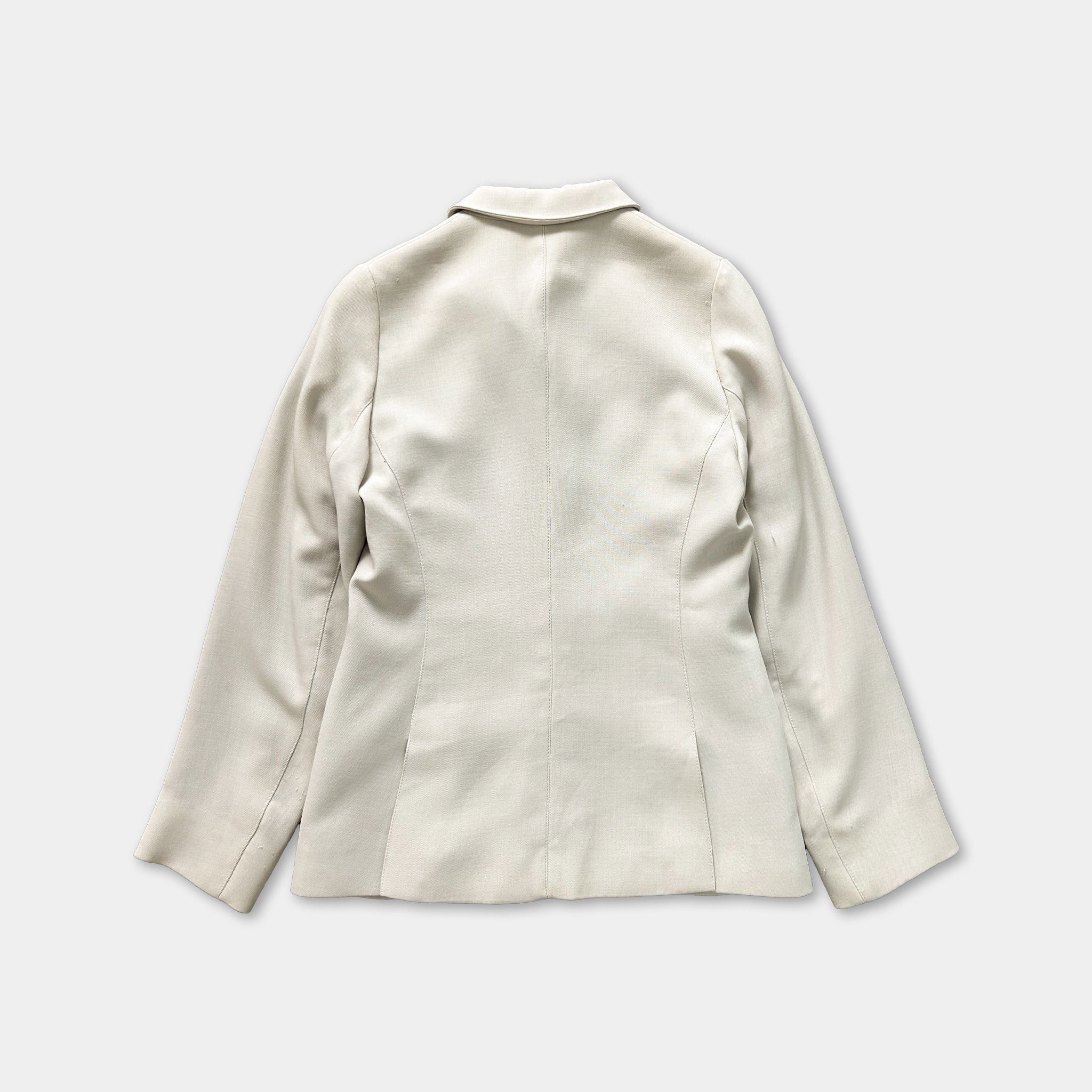 Prada Prada 2000's Classical Cotton Blazer Jacket Size S / US 4 / IT 40 - 4 Thumbnail