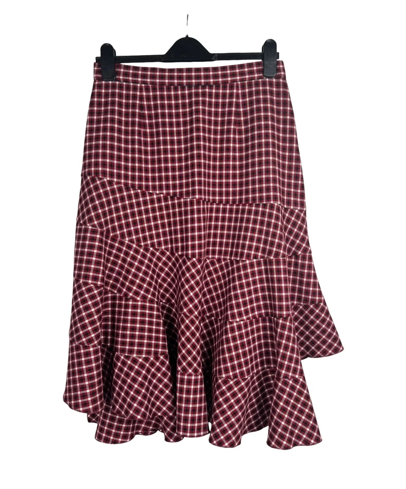 Other Poustovit Check Pleated Patchwork Skirt Viscose size 42 Size 28" / US 6 / IT 42 - 7 Thumbnail