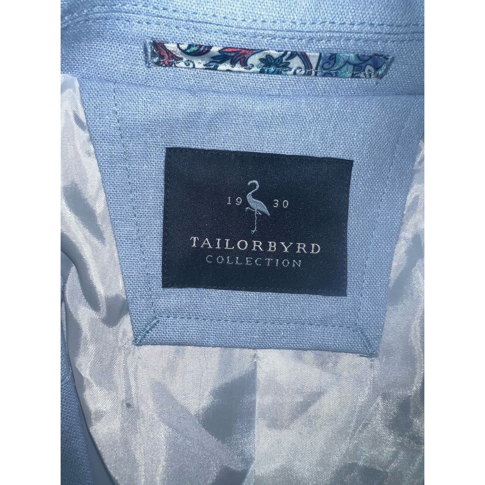 Tailorbyrd Tailorbyrd Collection Light Blue Blazer Jacket Size 44R Size 44R - 7 Thumbnail