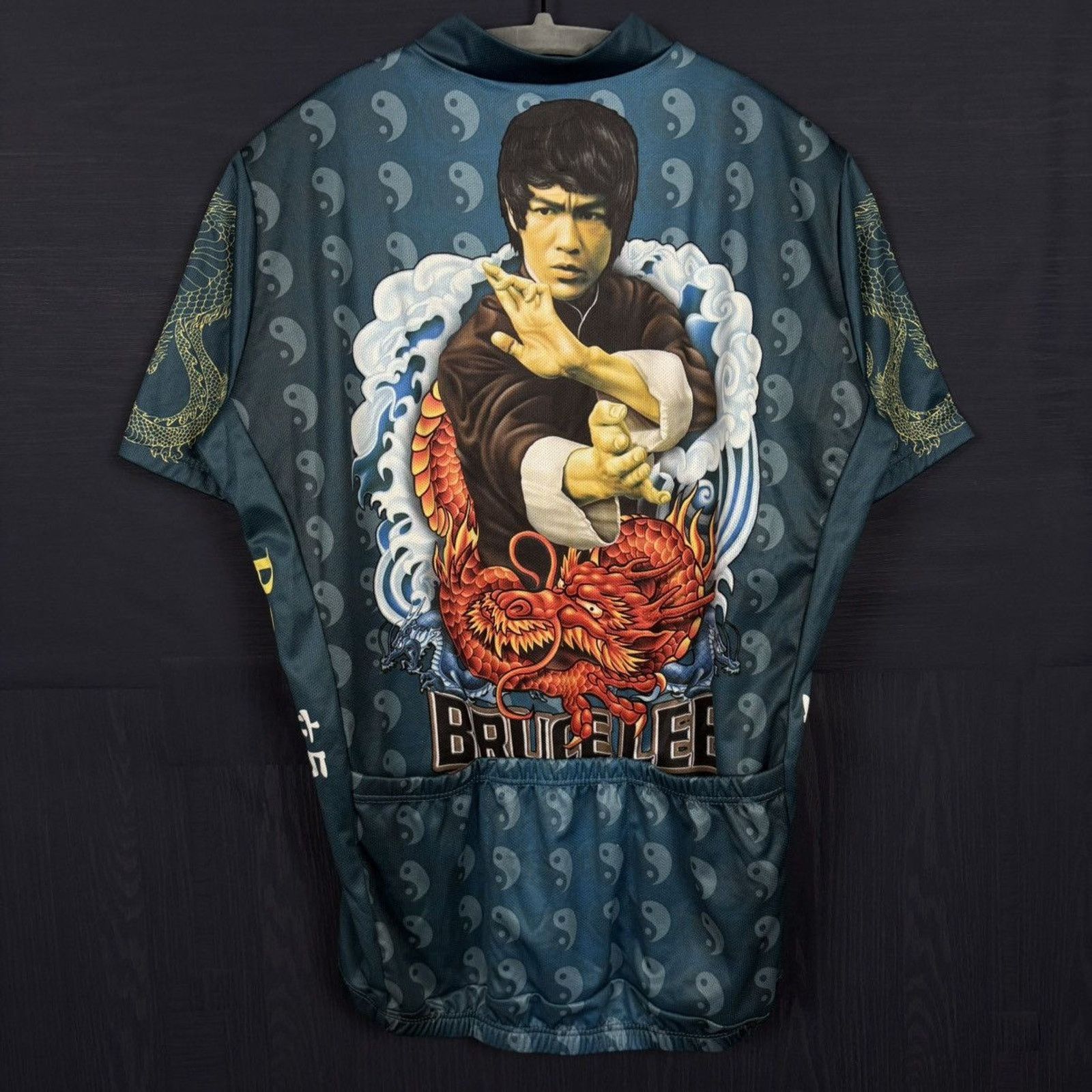 Vintage 2005🐉BRUCE LEE BIKING SHIRT Size US M / EU 48-50 / 2 - 4 Thumbnail