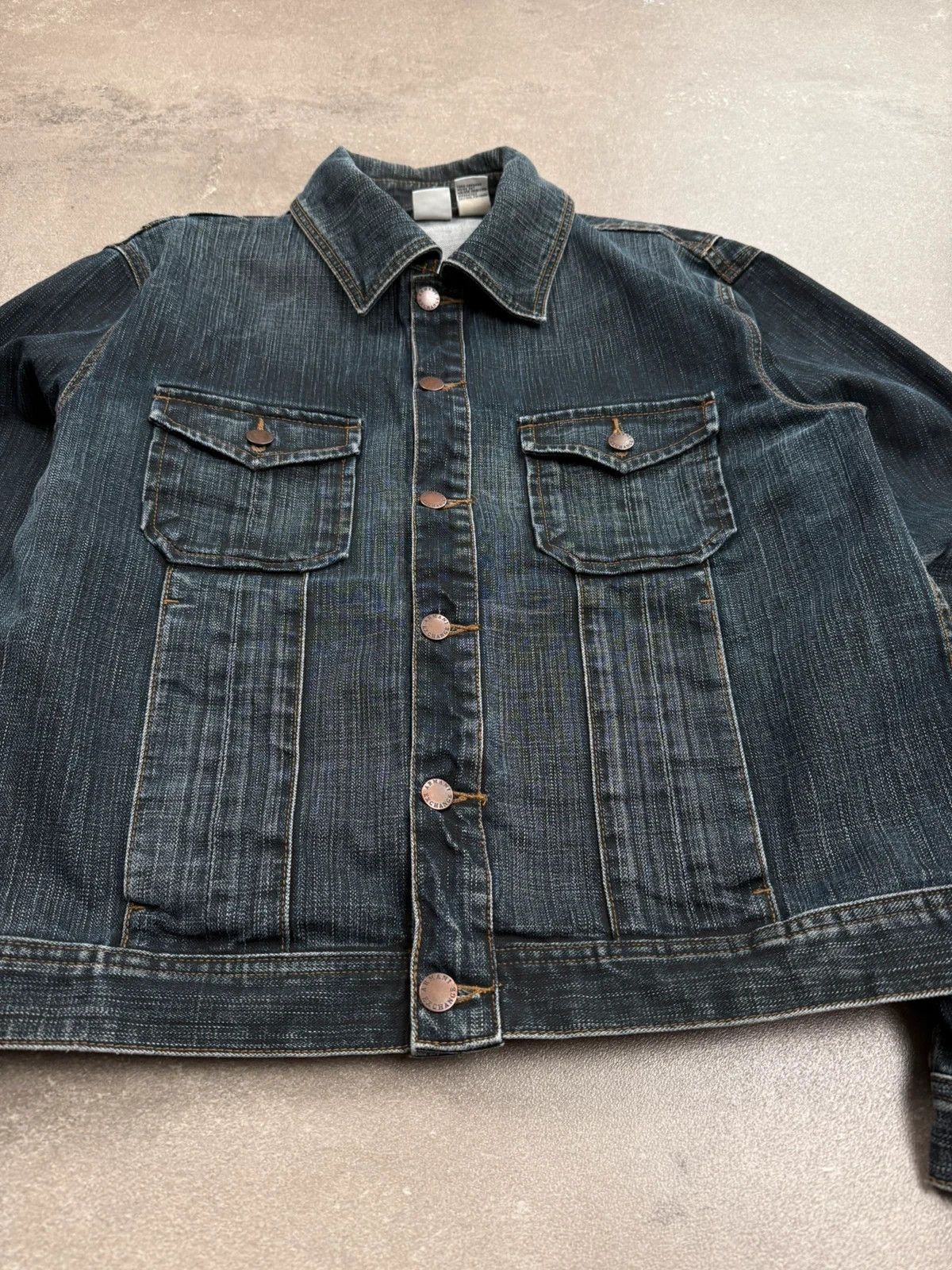 Armani Exchange Armani Exchange denim jacket archive faded Hedi Slimane type Size US L / EU 52-54 / 3 - 4 Thumbnail