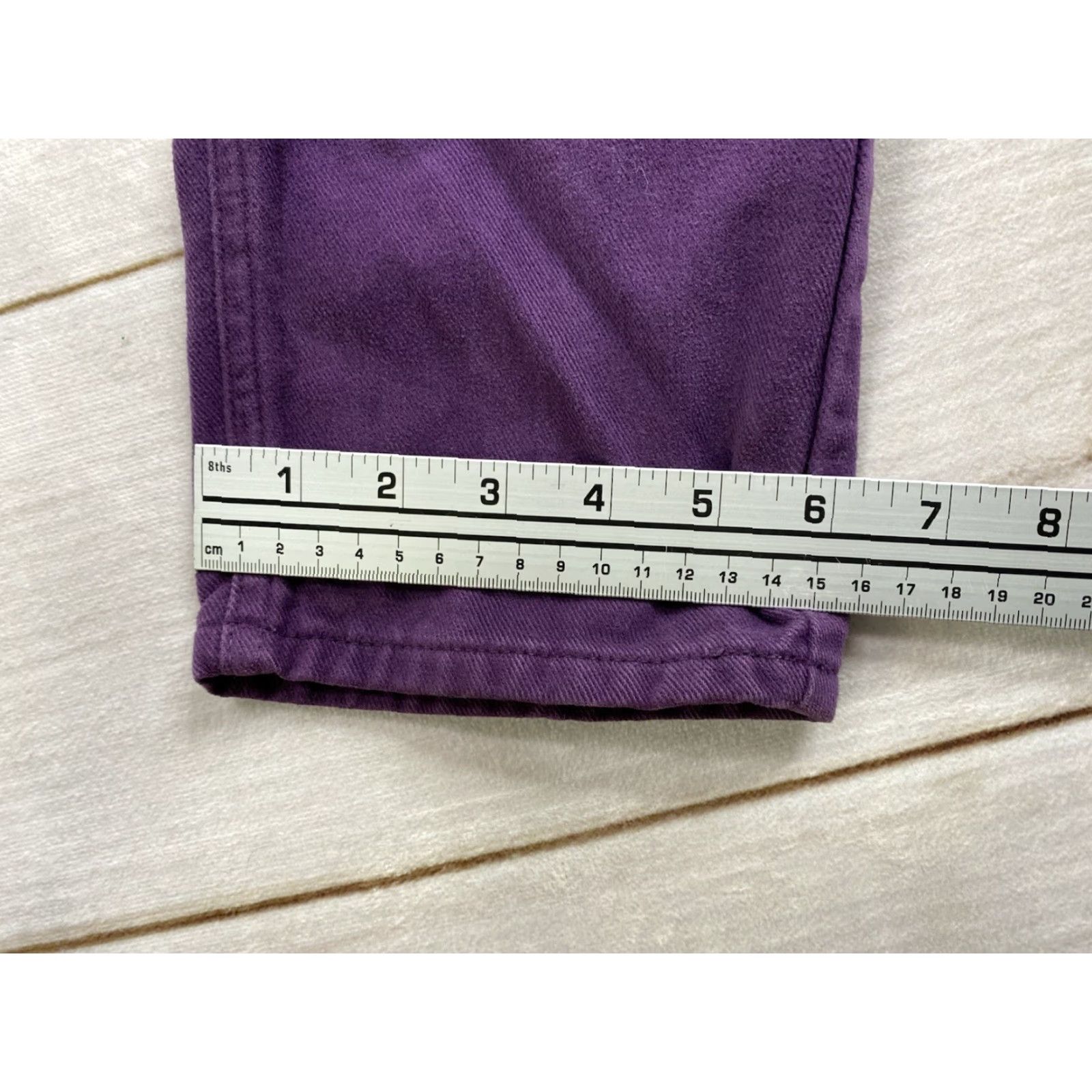 Bill Blass VINTAGE Bill Blass Jeans Womens 16 Purple High Rise Mom Denim 30 Inseam 5-Pocket Size 38" / US 16 / IT 52 - 4 Thumbnail