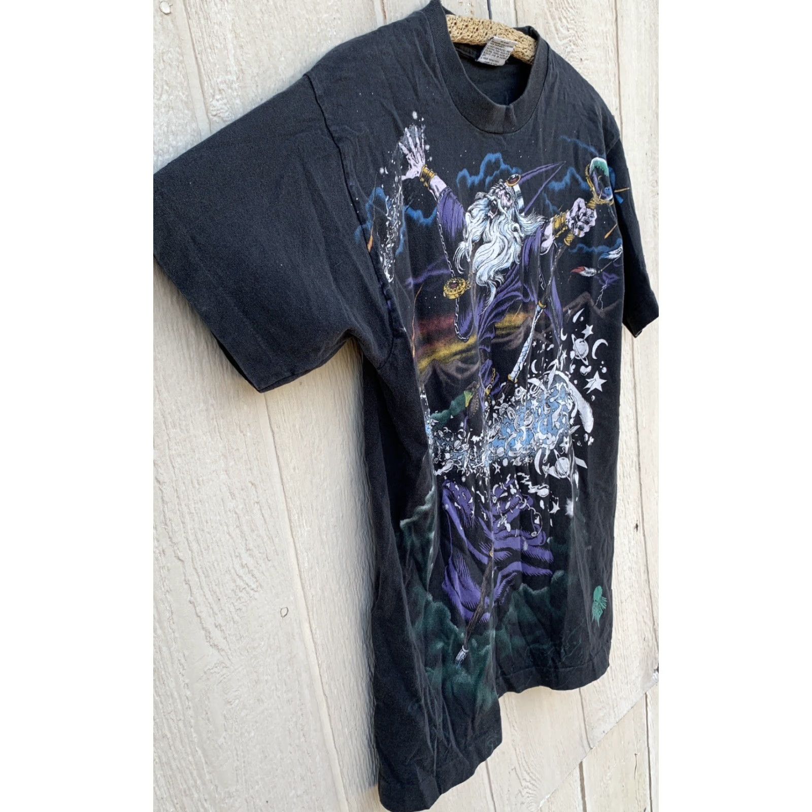 Liquid Blue VINTAGE Liquid Blue T-Shirt Men L Black 90s Graphic Front Back Single Stitch 100% Cotton USA Made Size L Size US L / EU 52-54 / 3 - 4 Thumbnail
