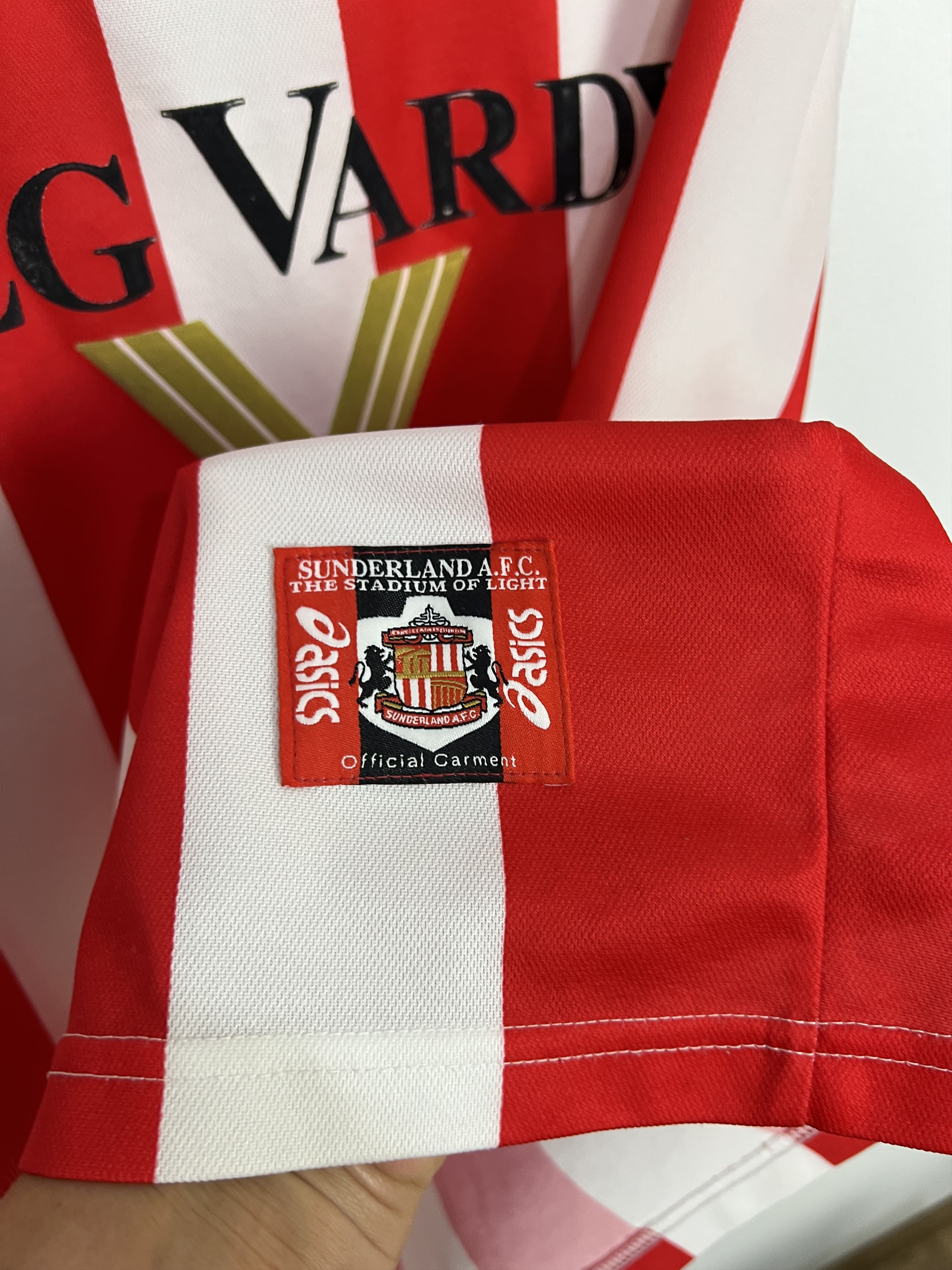 Asics Vintage ASICS Sunderland The Black Cats Football Shirt Size US XXL / EU 58 / 5 - 7 Thumbnail