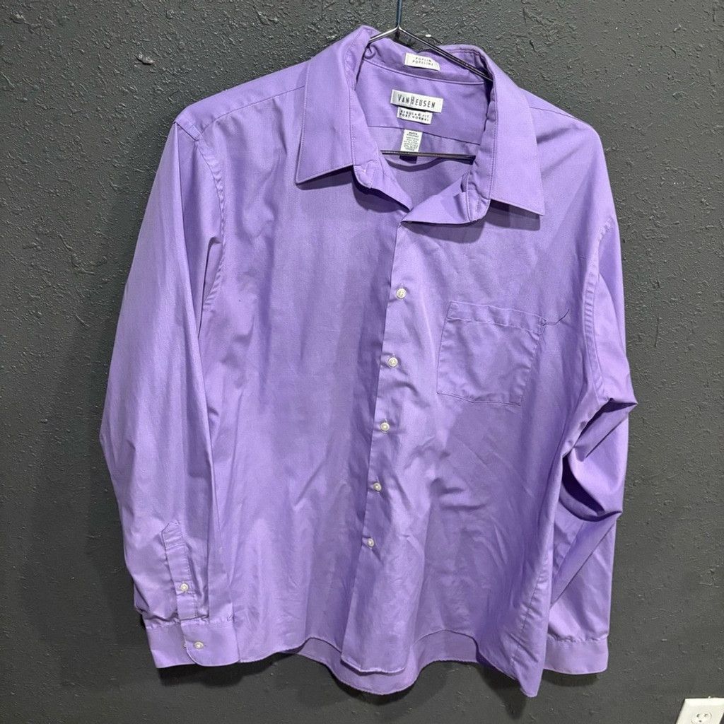 Van Heusen Men’s Van Heusen Men's Button Down Dress Shirt Size 50S - 1 Thumbnail