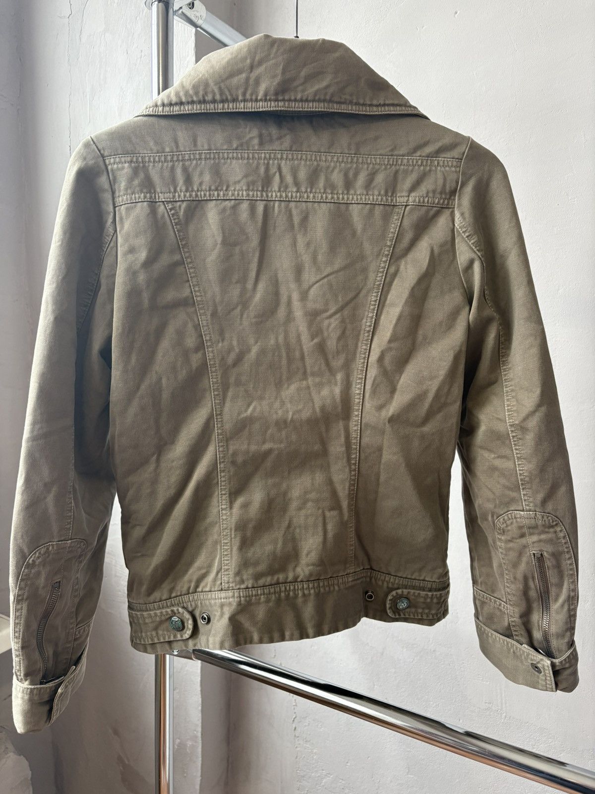 Diesel 90s Vintage DIESEL Womens Archive Jacket Avant Garde Green M Size M / US 6-8 / IT 42-44 - 3 Thumbnail