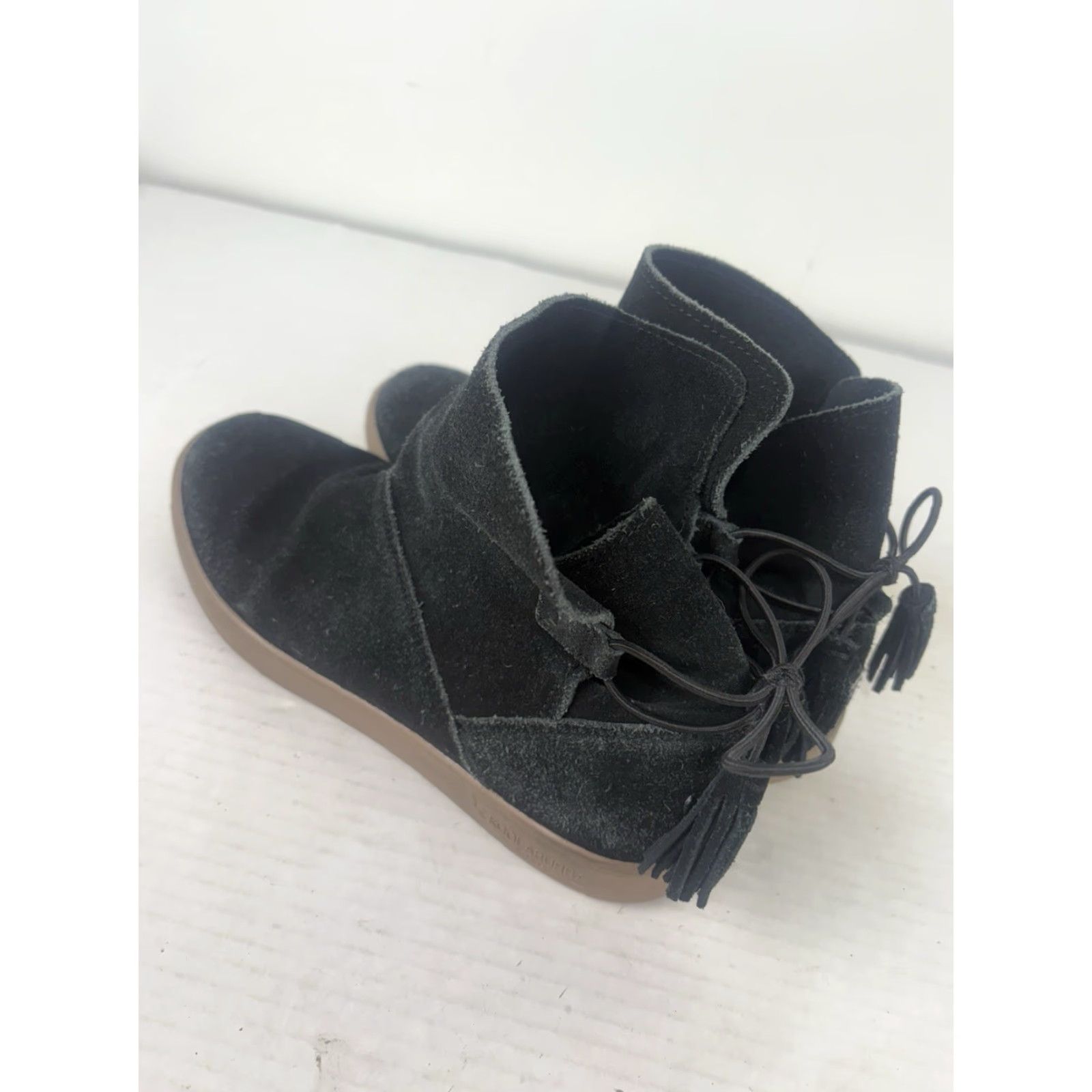 Vintage VINTAGE Koolaburra By Ugg Black Leather Ankle Booties Women Size 7 Casual Winter Fall Boots Size US 7 / IT 37 - 3 Thumbnail