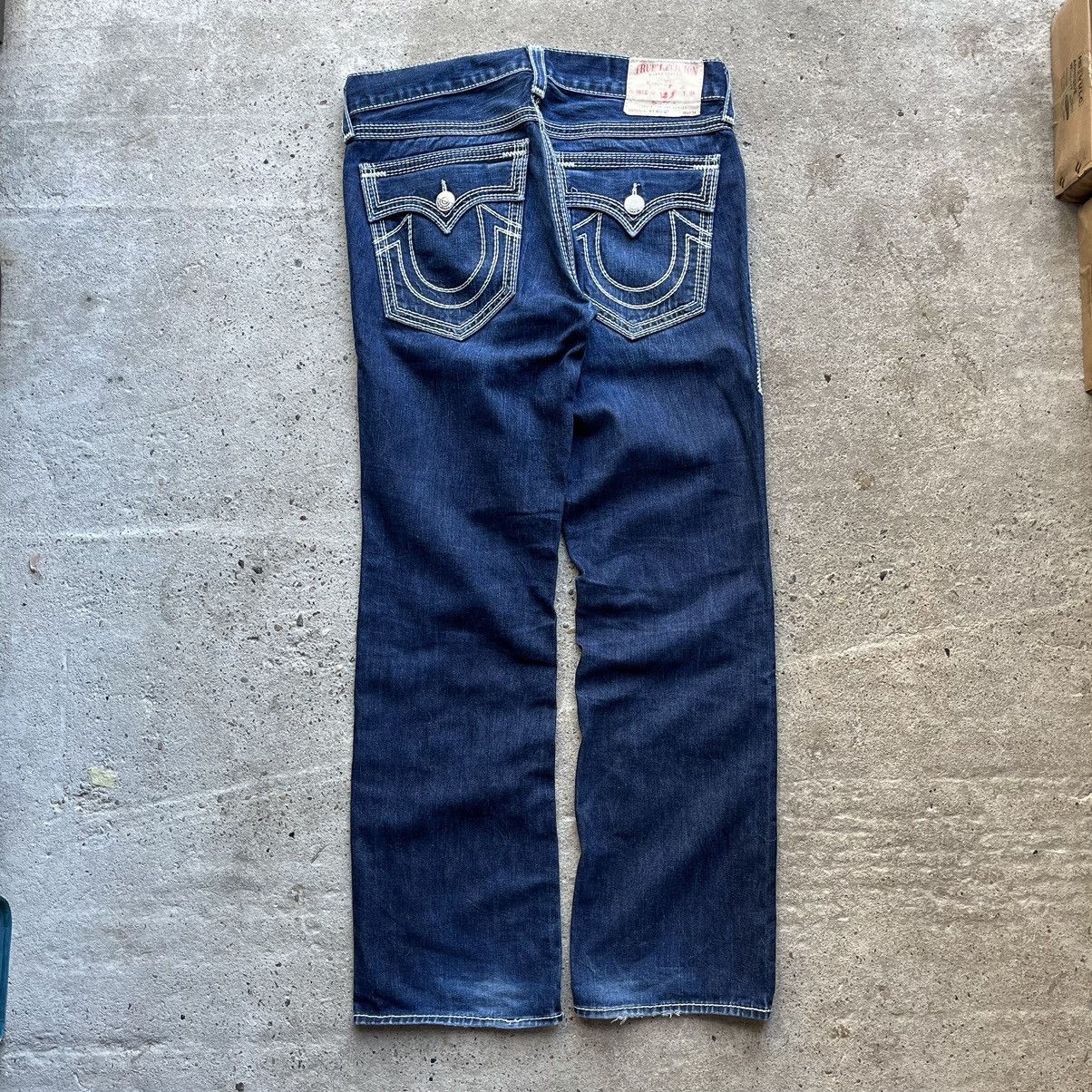 image of True Religion Ricky Big Qt Denim Pants Y2K Baggy Oversize in Blue, Men's (Size 34)