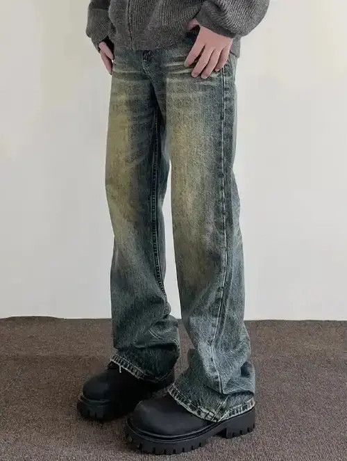 Hypebeast × Japanese Brand × Jean Y2k Vintage Blue Distressed Jeans Size US 30 / EU 46 - 1 Thumbnail