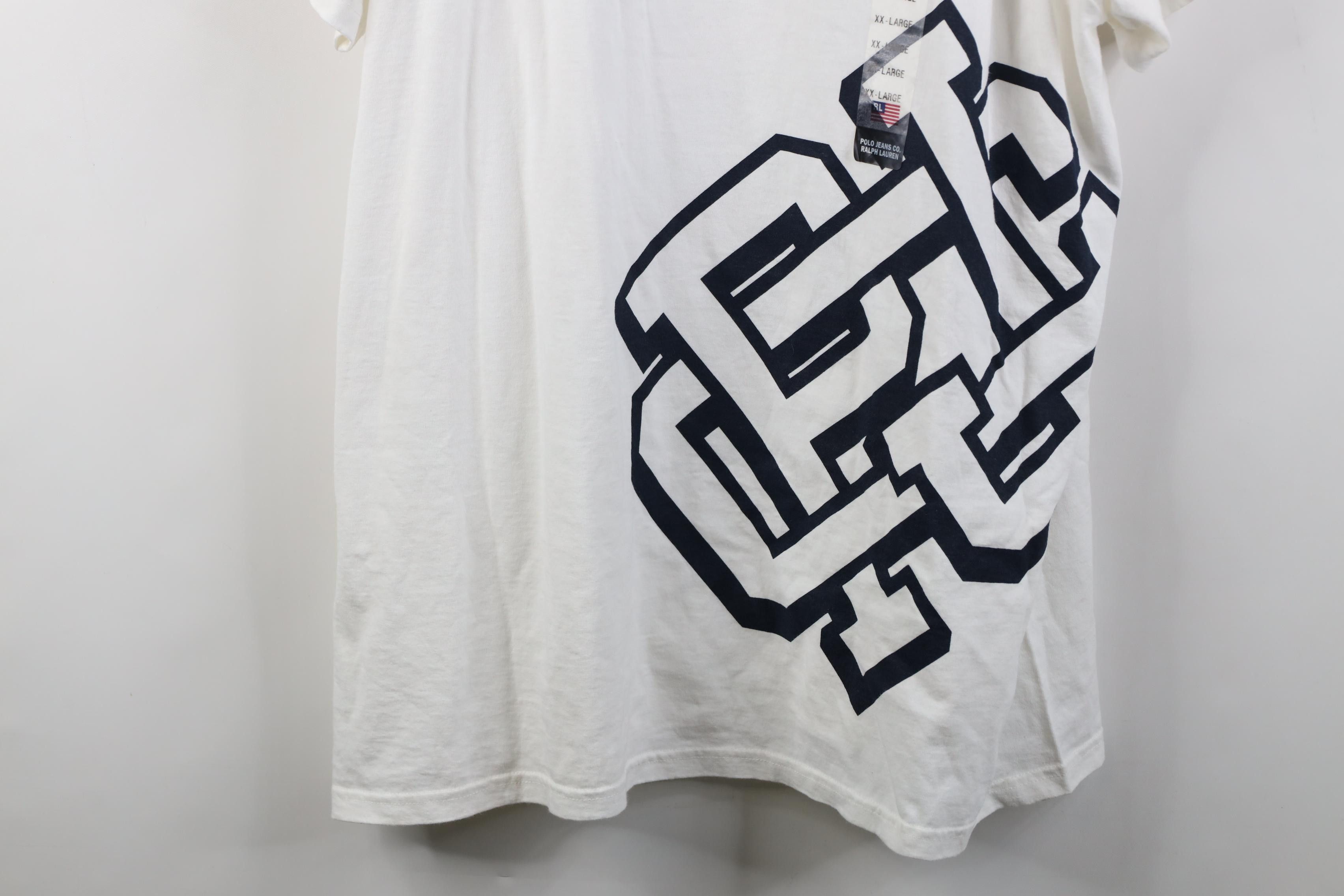 Polo Ralph Lauren Deadstock Vintage 90s Ralph Lauren Monogram Jumbo T-Shirt Size US XXL / EU 58 / 5 - 3 Thumbnail