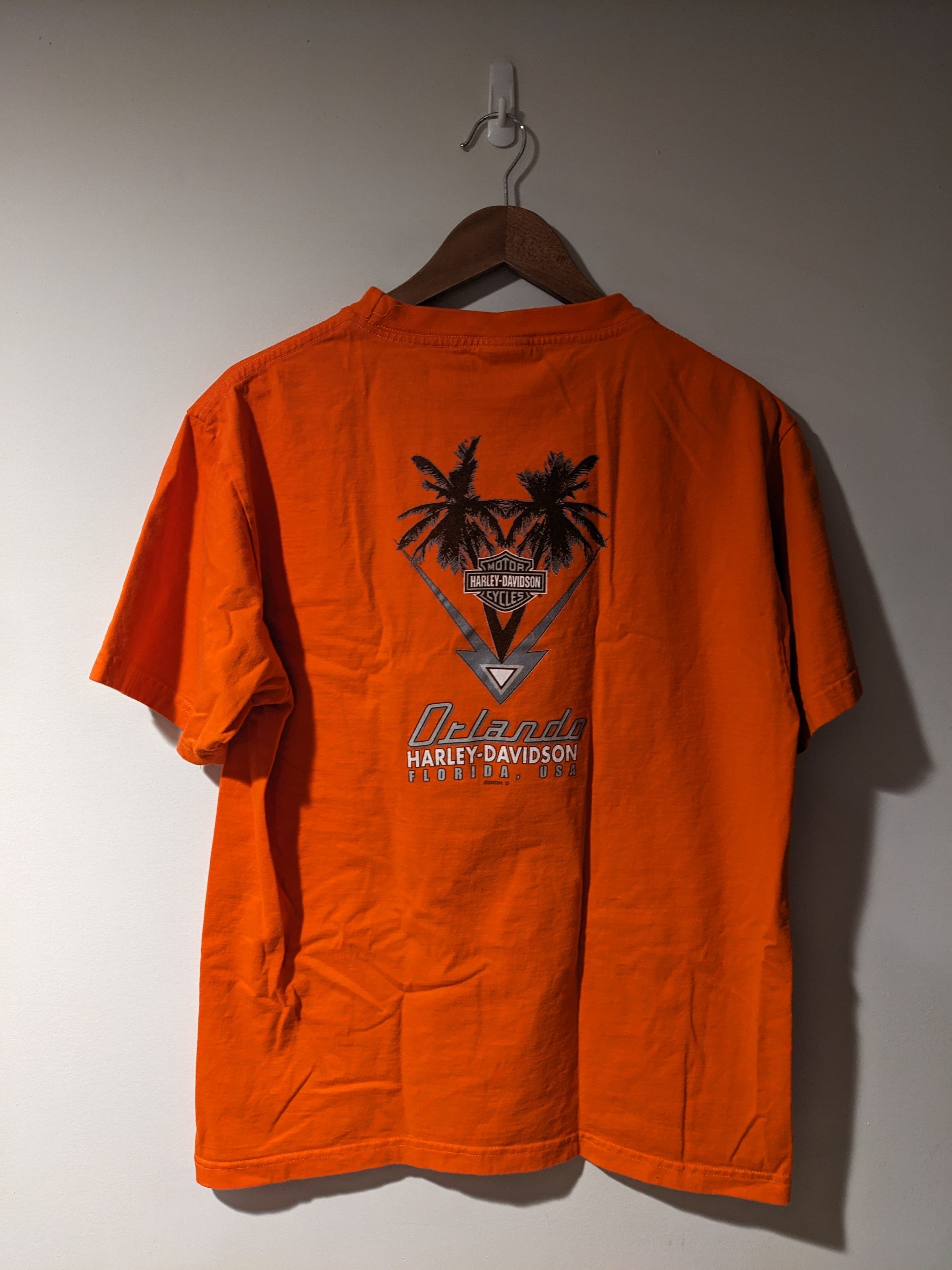 Harley Davidson × Vintage Vintage 2003 Harley Davidson Motorcycle Orlando T-Shirt Size US L / EU 52-54 / 3 - 6 Thumbnail