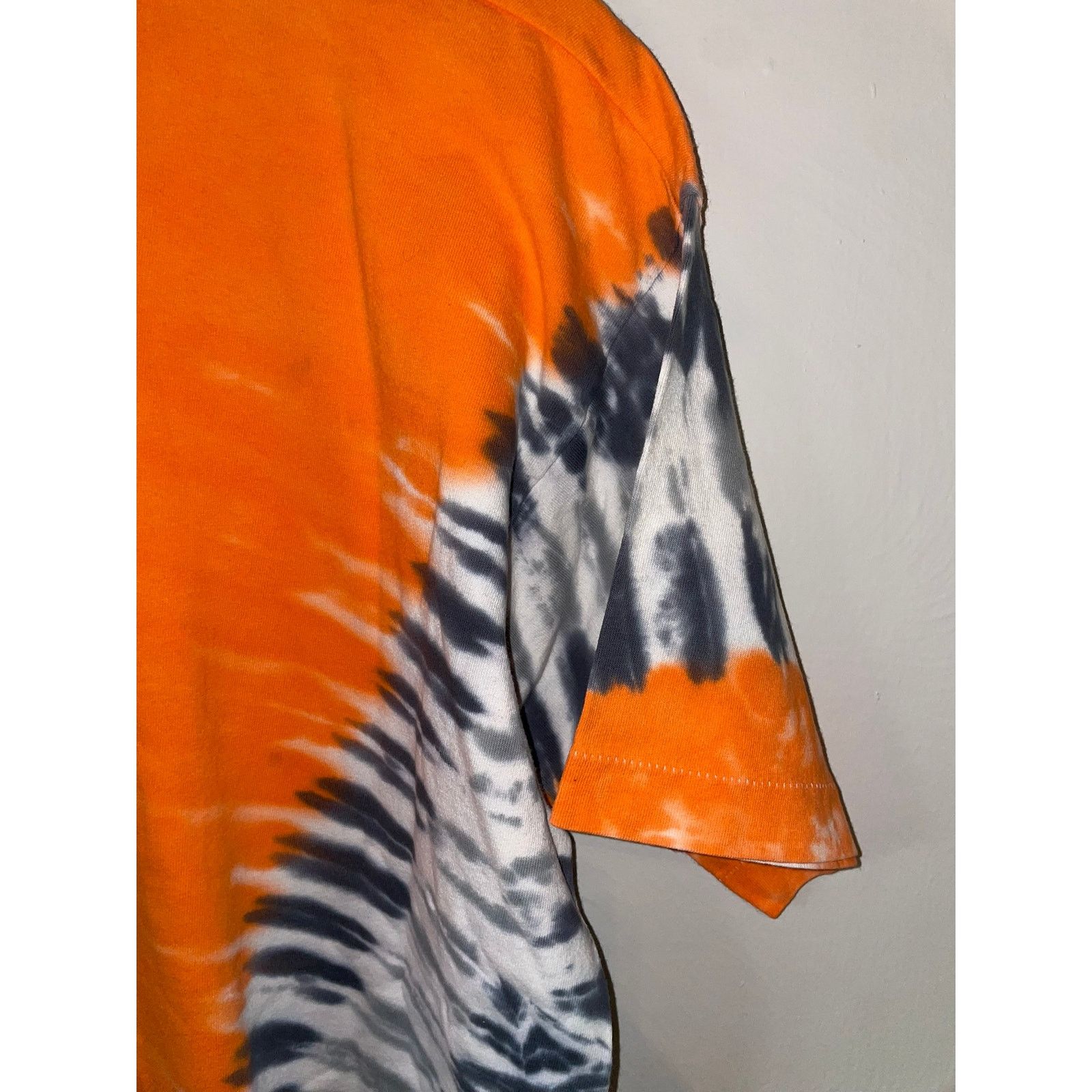 Fruit Of The Loom Vintage Fruit Of The Loom Tie Dye Shirt Orange Tee GC XL 90s Size US XL / EU 56 / 4 - 7 Thumbnail