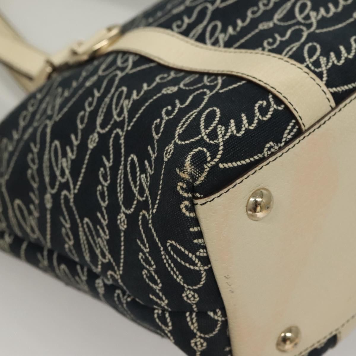 Gucci GUCCI Tote Bag Canvas Navy Gold Size ONE SIZE - 10 Thumbnail