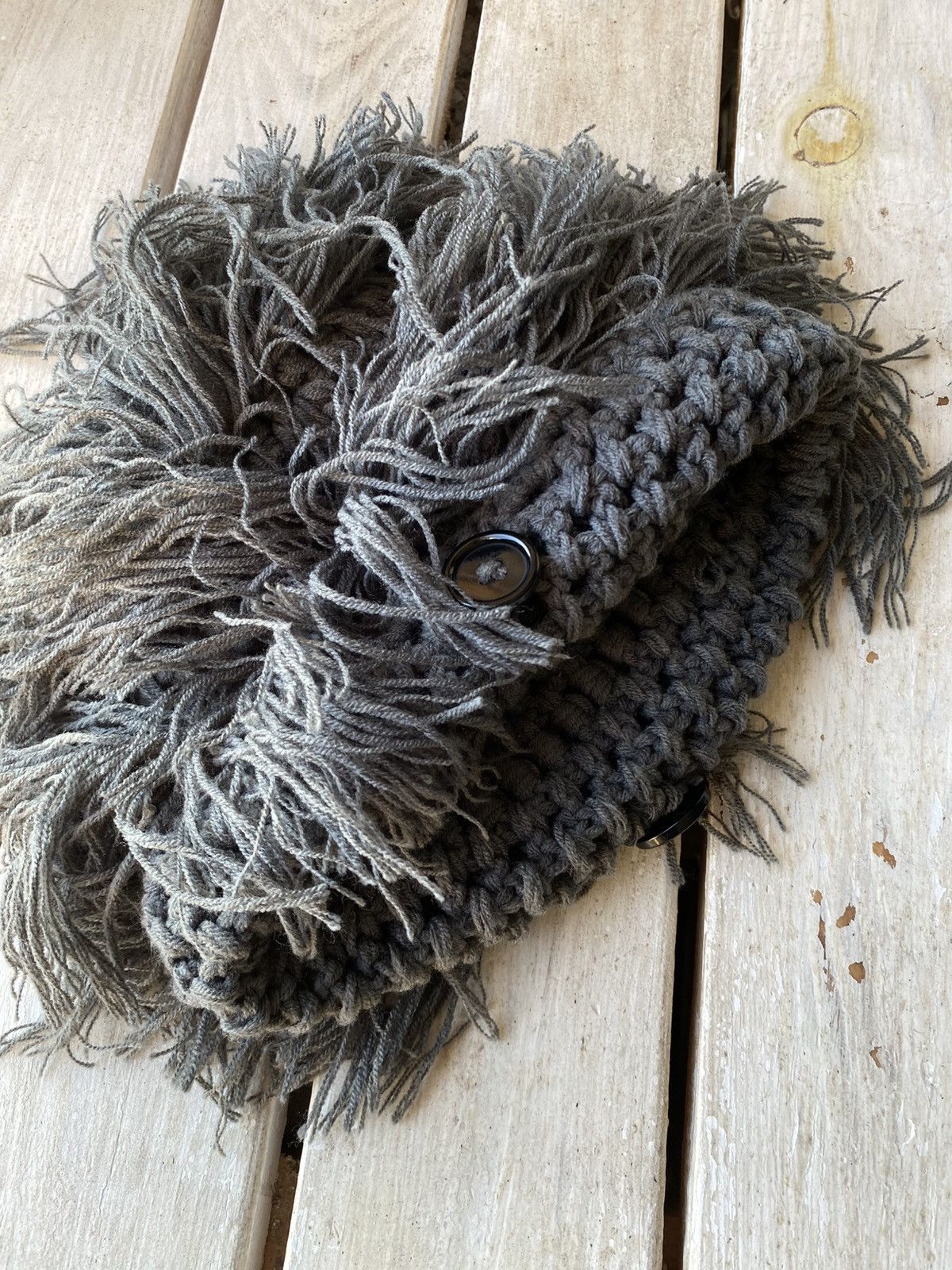Hysteric Glamour × Japanese Brand Vintage fuzzy black mohair japanese ushanka hat avant garde Size ONE SIZE - 4 Thumbnail