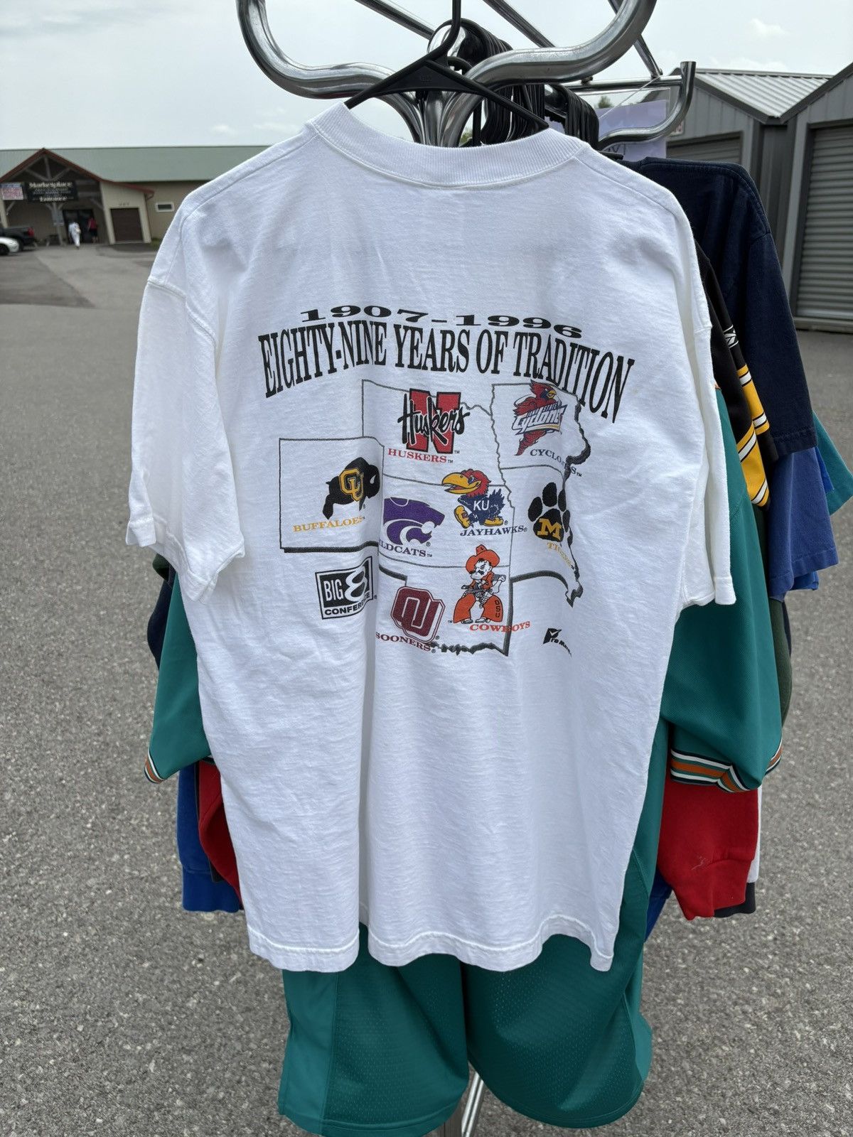 NCAA × Vintage 1996 Big 8 NCAA End of era T-Shirt Size US XL / EU 56 / 4 - 1 Thumbnail