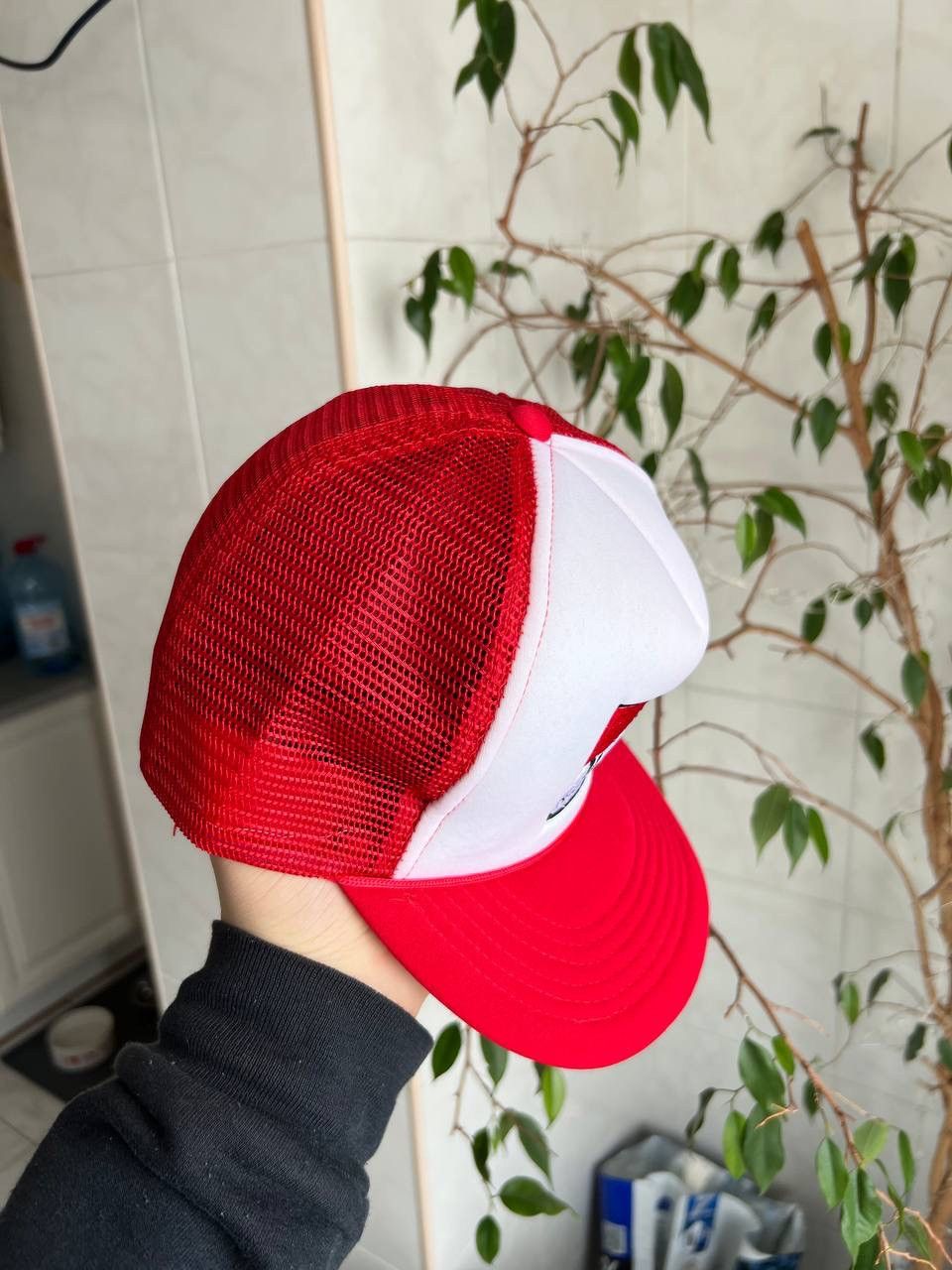 Marlboro Vintage 1990s Marlboro Racing Team Cap Hat Mesh Truckers RED Size ONE SIZE - 5 Thumbnail