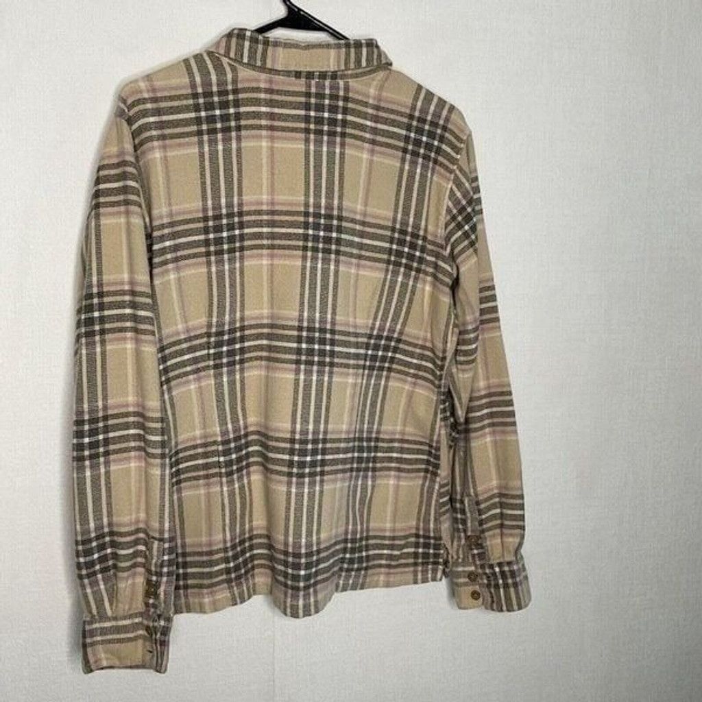 Patagonia Patagonia Tan Flannel Outdoor Fjord ButtonUp Women Shirt 14 Size XL / US 12-14 / IT 48-50 - 6 Thumbnail