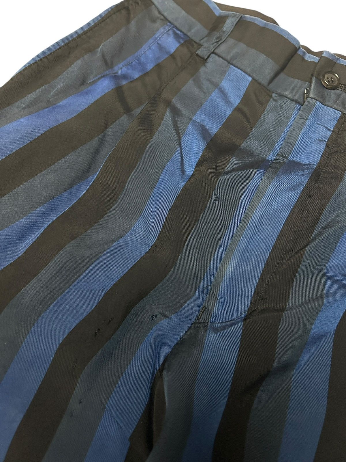 JOHN LAWRENCE SULLIVAN Stripe Pleated Trousers Size US 28 / EU 44 - 3 Thumbnail