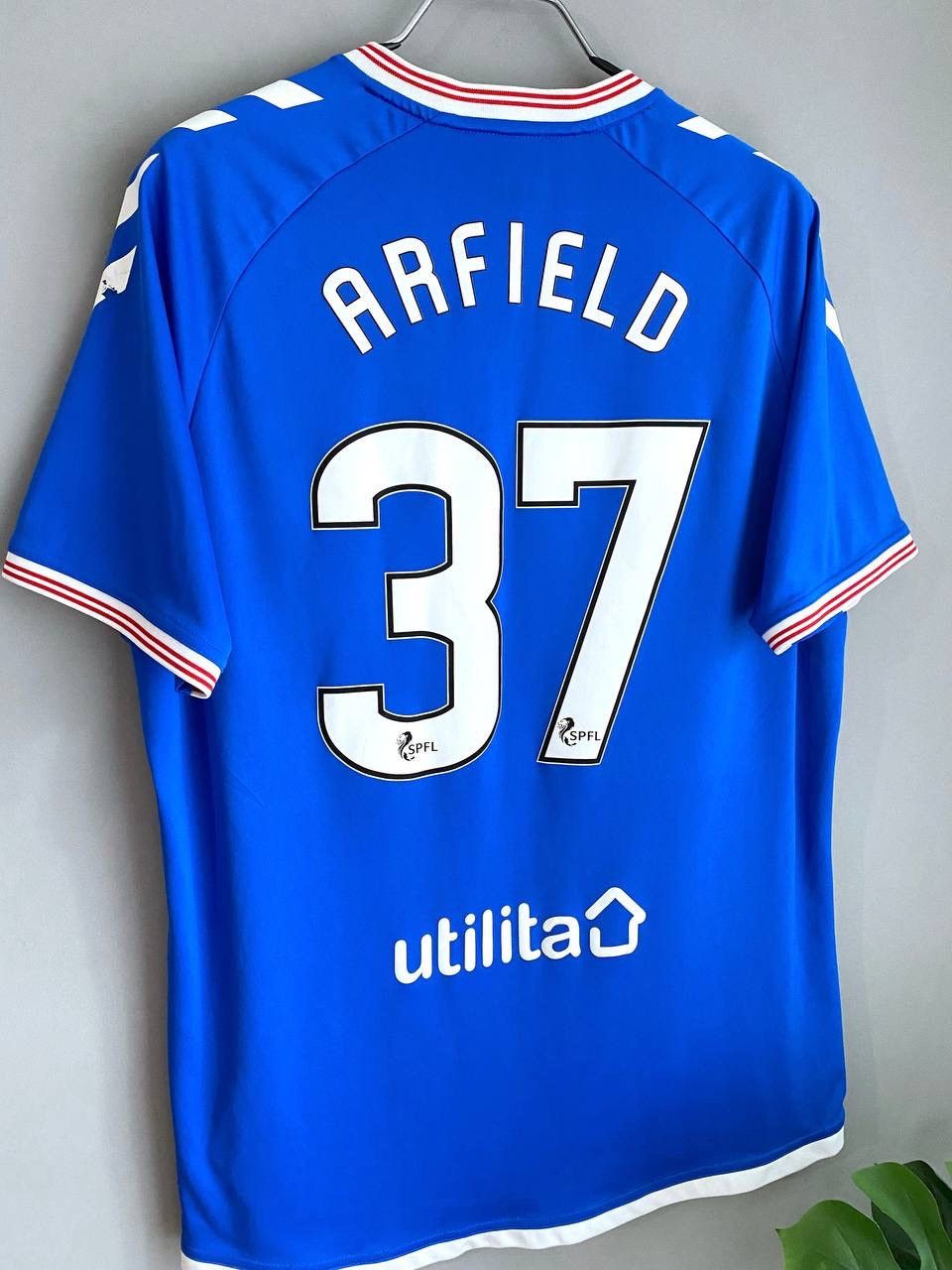Other FC Glasgow Rangers 2019/20 Home Soccer Jersey #37 ARFIELD, L Size US L / EU 52-54 / 3 - 4 Thumbnail