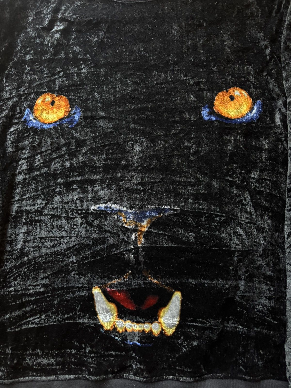 Givenchy Givenchy velour panther crewneck Size US M / EU 48-50 / 2 - 2 Thumbnail