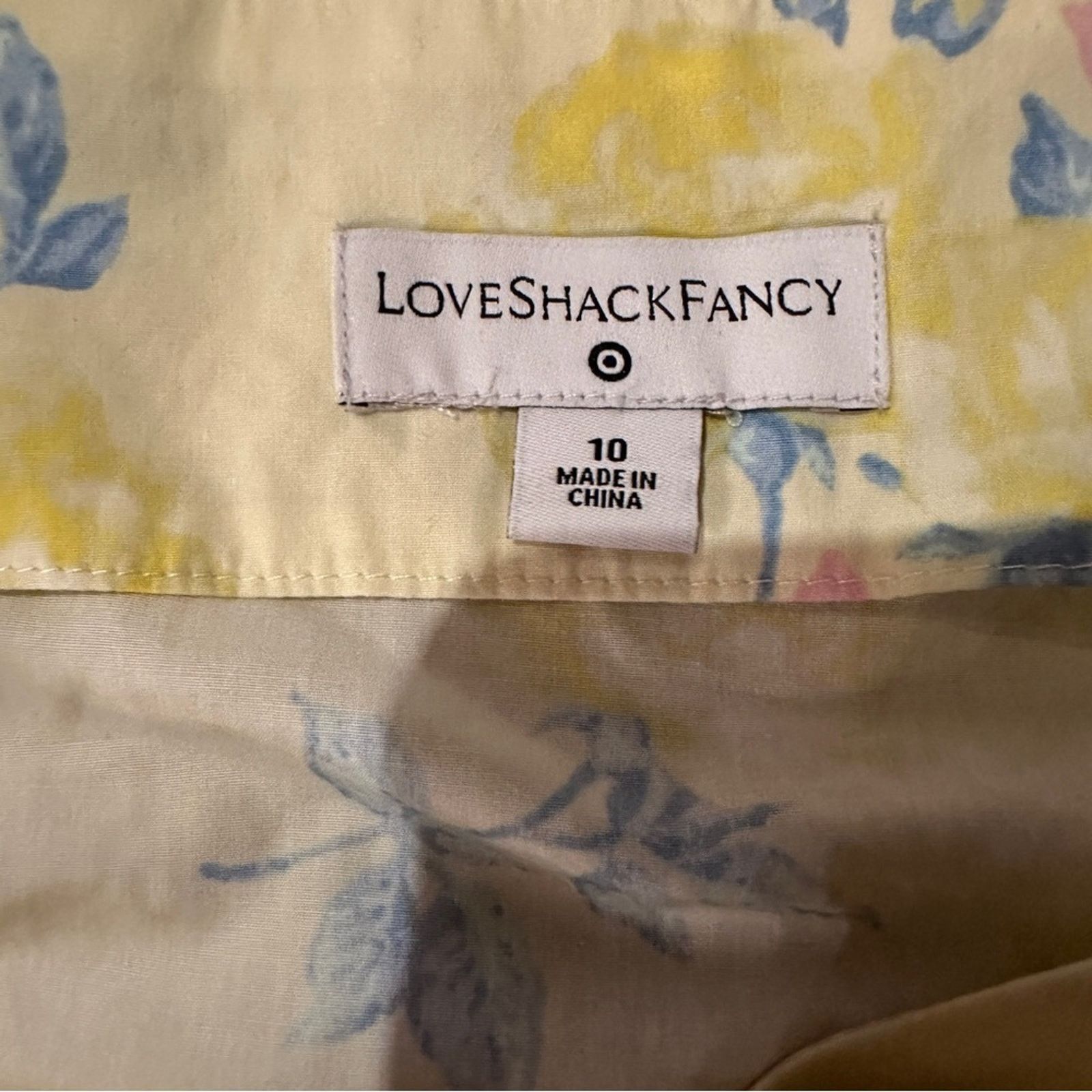 LoveShackFancy LoveShackFancy x Target Ines Yellow Floral Maxi Dress Sz 10 Size L / US 10 / IT 46 - 7 Thumbnail